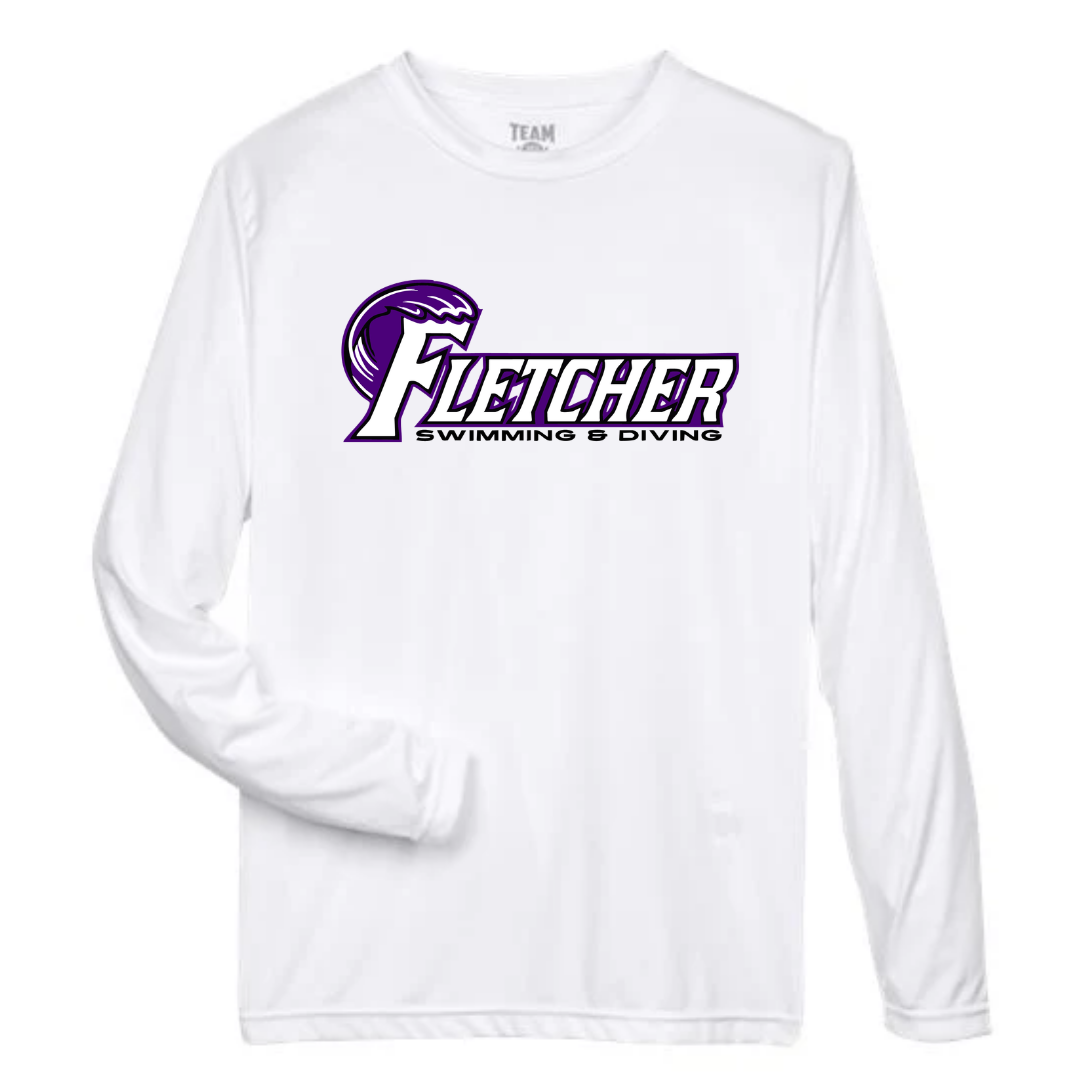 UV 40+ Protection Performance Long-Sleeve Tee (Customized) - Fletcher Swim and Dive