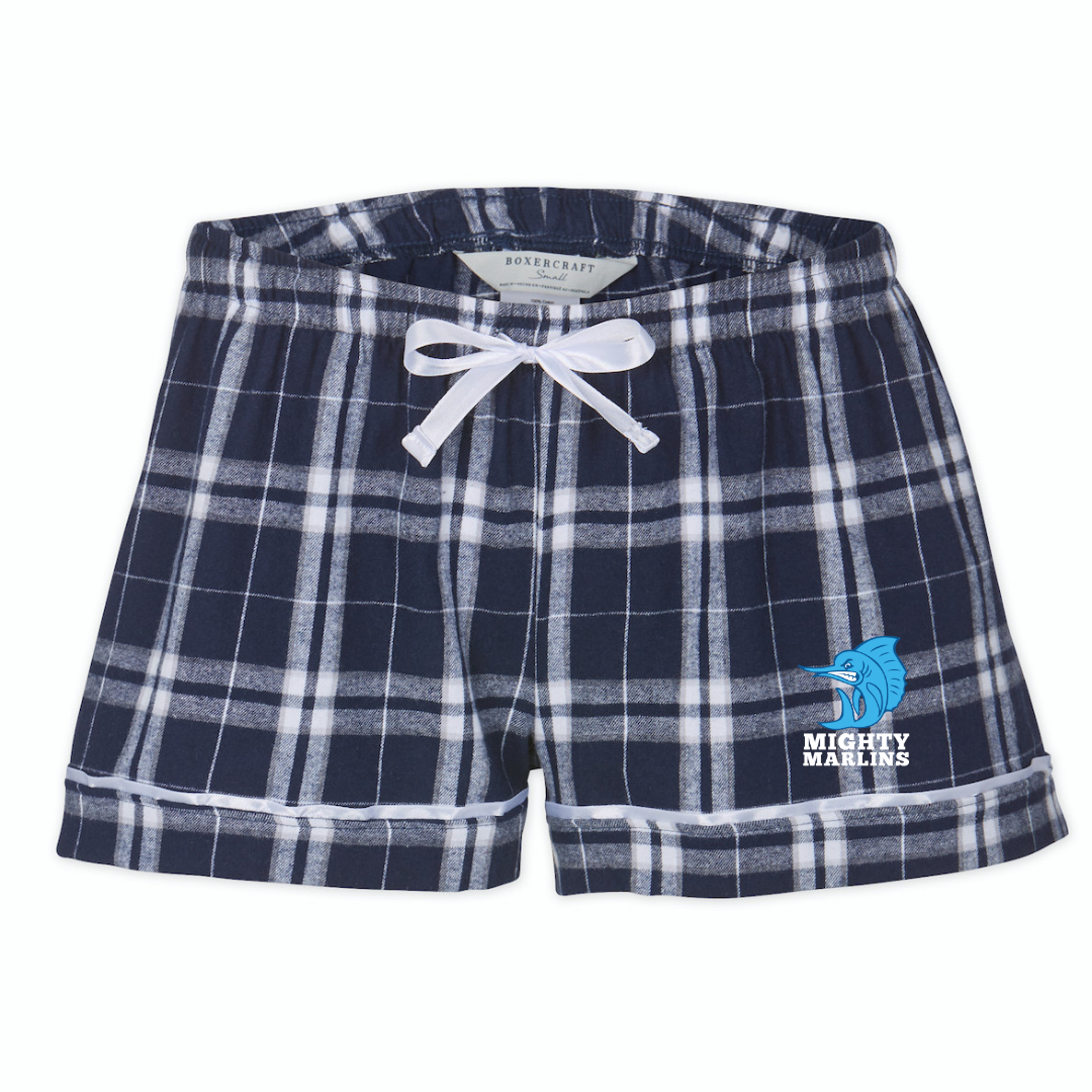 Boxercraft Women's Flannel Short (Customized) - Flowers Crossing
