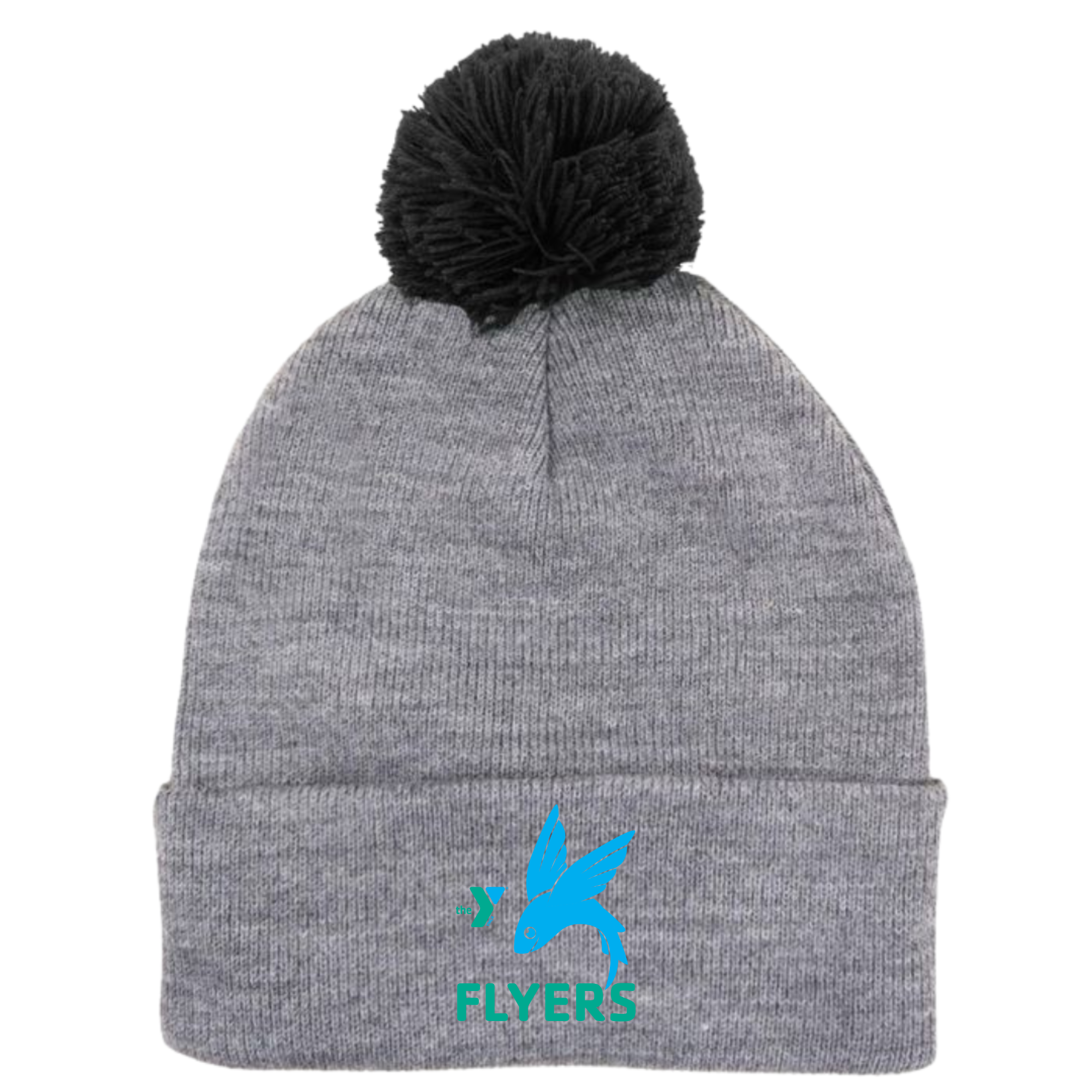 Puff Ball Beanie (Customized) - Forsyth YMCA