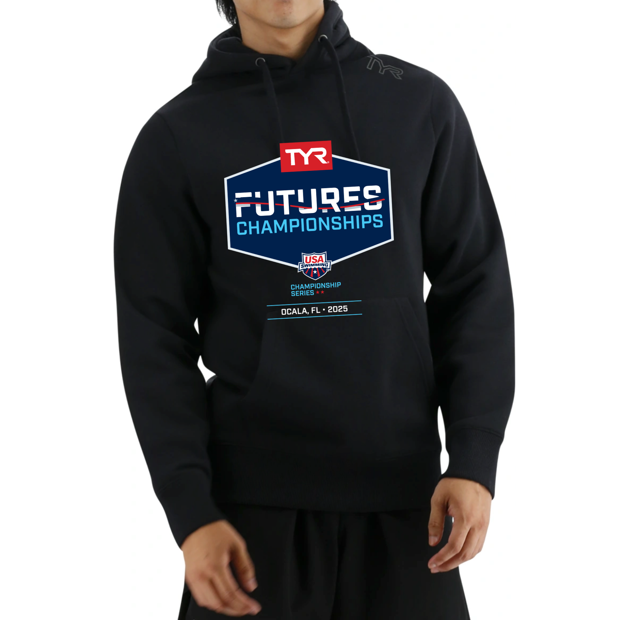 TYR Ultrasoft Hoodie (Customized) (Logo: Navy Background) - 2025 Futures Ocala