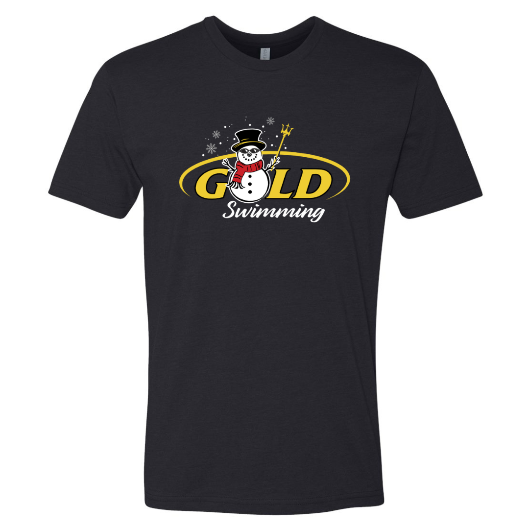 Short Sleeve T-Shirt Winter Edition Snowman Logo NEW!! (Customized) - Chattahoochee Gold