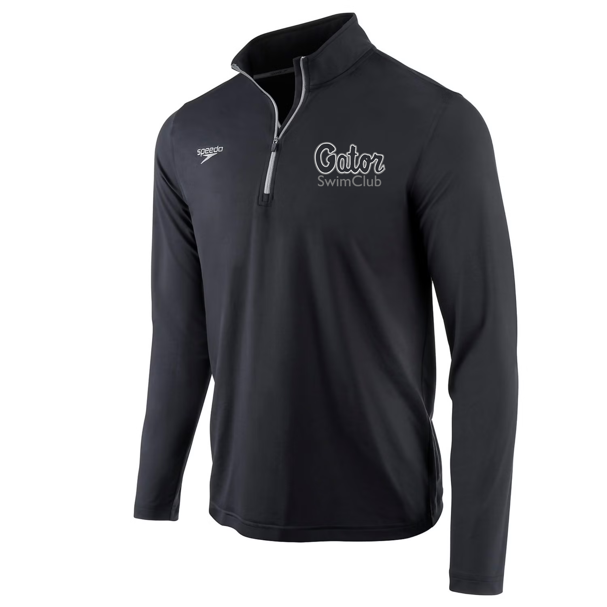 Speedo Jersey 1/4 Zip Long Sleeve T-Shirt (Customized) - Gator Swim Club