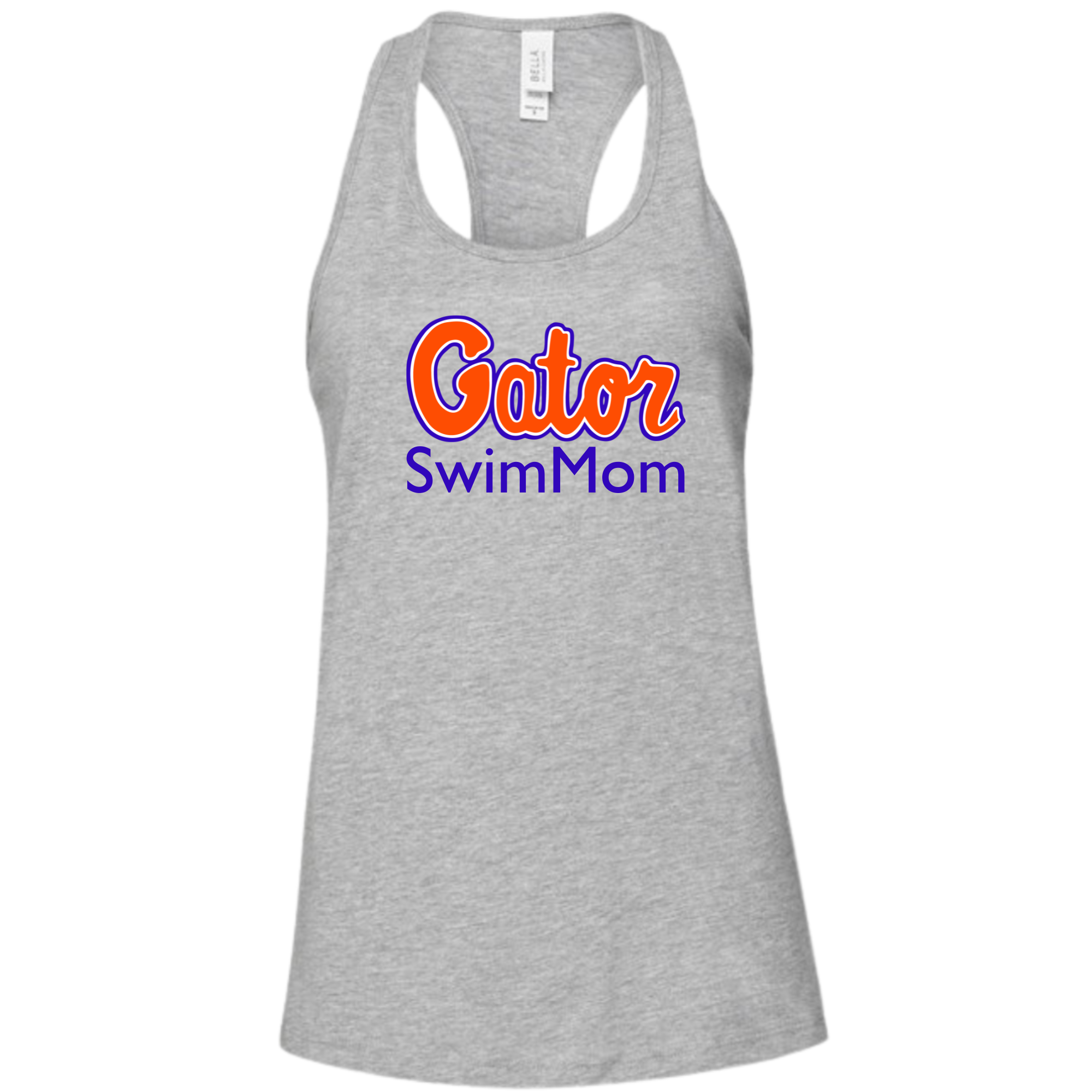 Ladies' Racerback Flowy Tank Swim Mom (Customized) - Gator Swim Club
