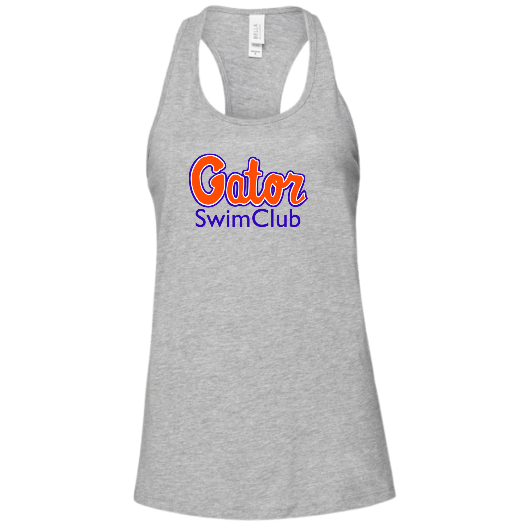 Ladies' Racerback Flowy Tank Team Logo (Customized) - Gator Swim Club