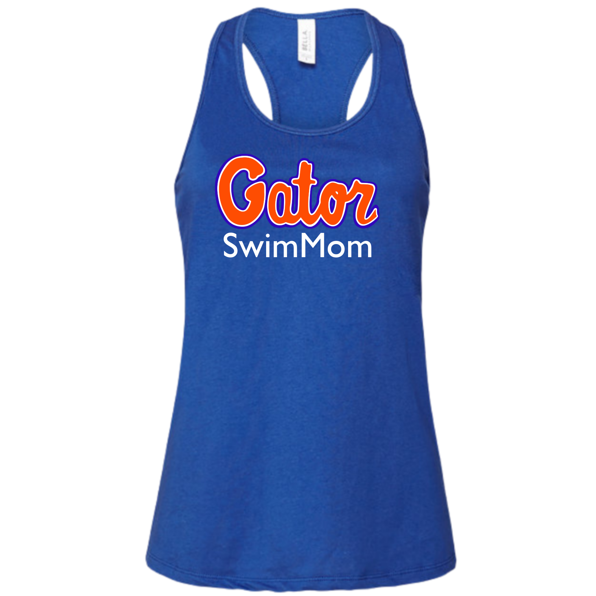 Ladies' Racerback Flowy Tank Swim Mom (Customized) - Gator Swim Club