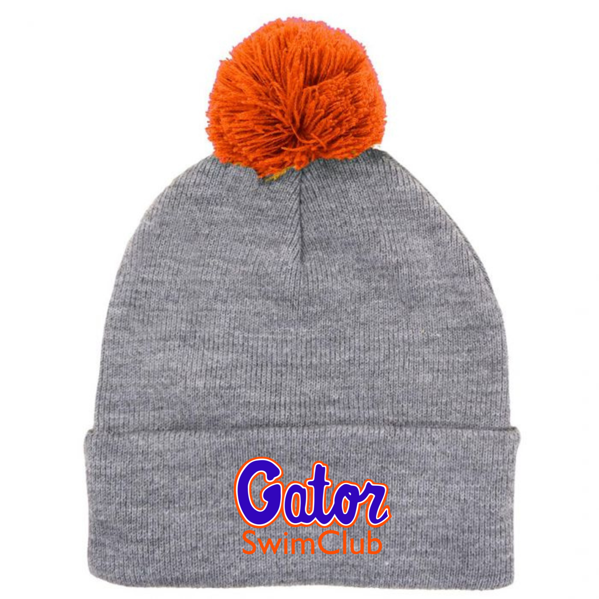 Puff Ball Beanie (Customized) - Gator Swim Club