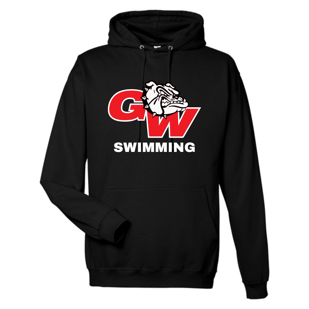 Medium Weight Unisex Hooded Sweatshirt GW Logo (Customized) - George Walton