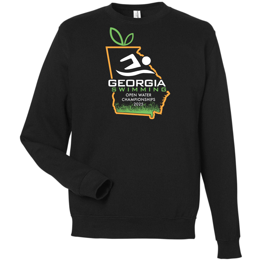 Fleece Crew Neck Sweatshirt (Customized) - Georgia Open Water Championships 2025