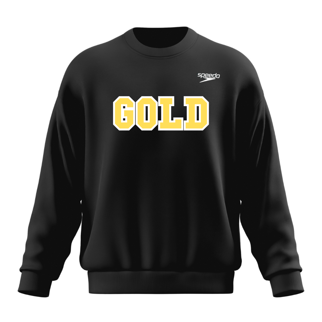 Speedo Unisex Team Crew Applique Logo (Customized) - Chattahoochee Gold