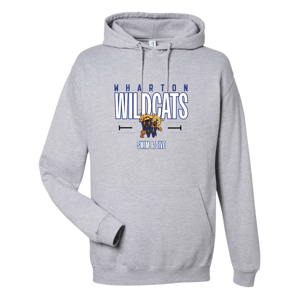 Medium Weight Unisex Hooded Sweatshirt (Customized) - Wharton High School