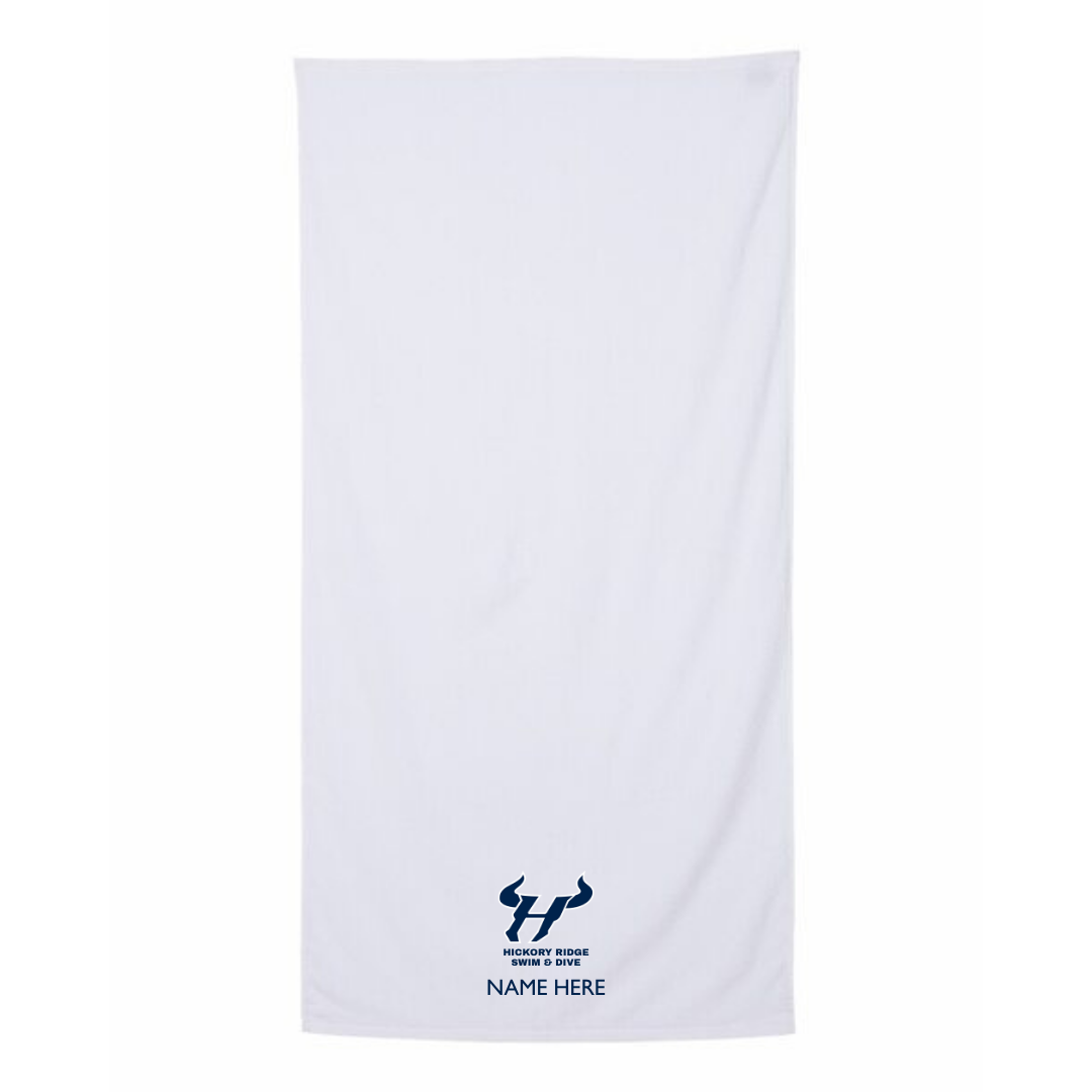 34" x 70" Velour Towel (Customized) - Hickory Ridge