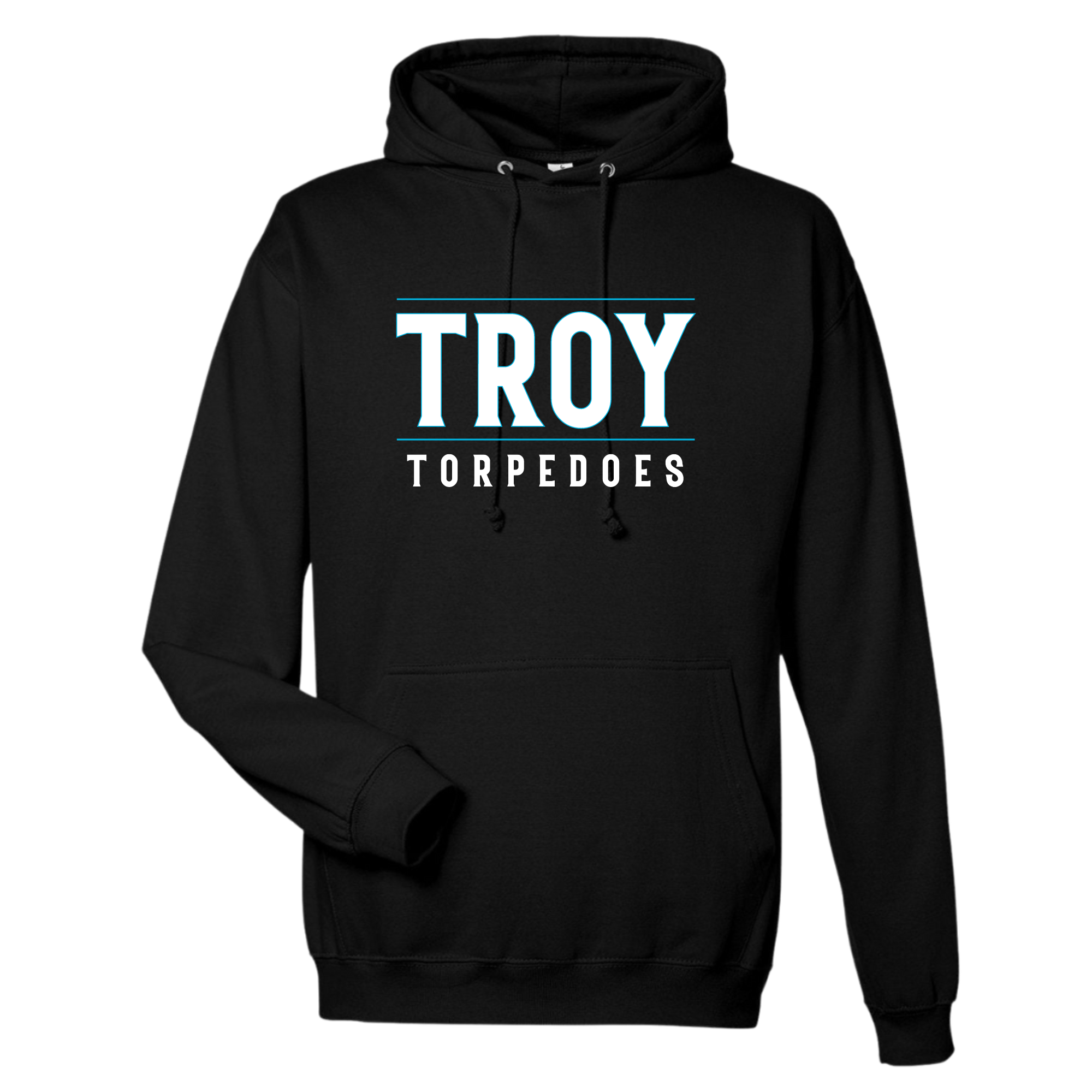 Medium Weight Unisex Hooded Sweatshirt #1 (Customized) - Troy Torpedoes