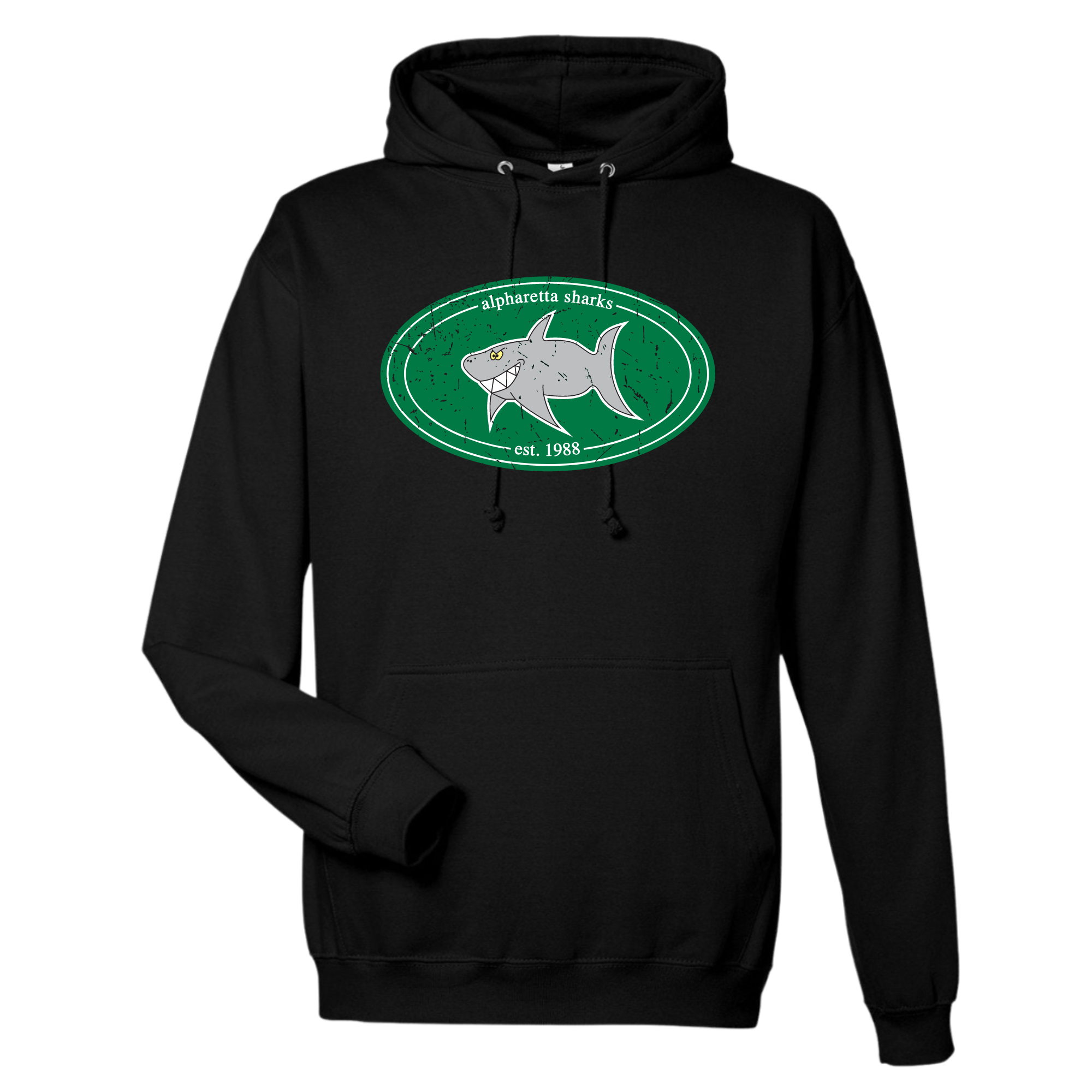 Medium Weight Unisex Hooded Sweatshirt (Customized) - Alpharetta Sharks