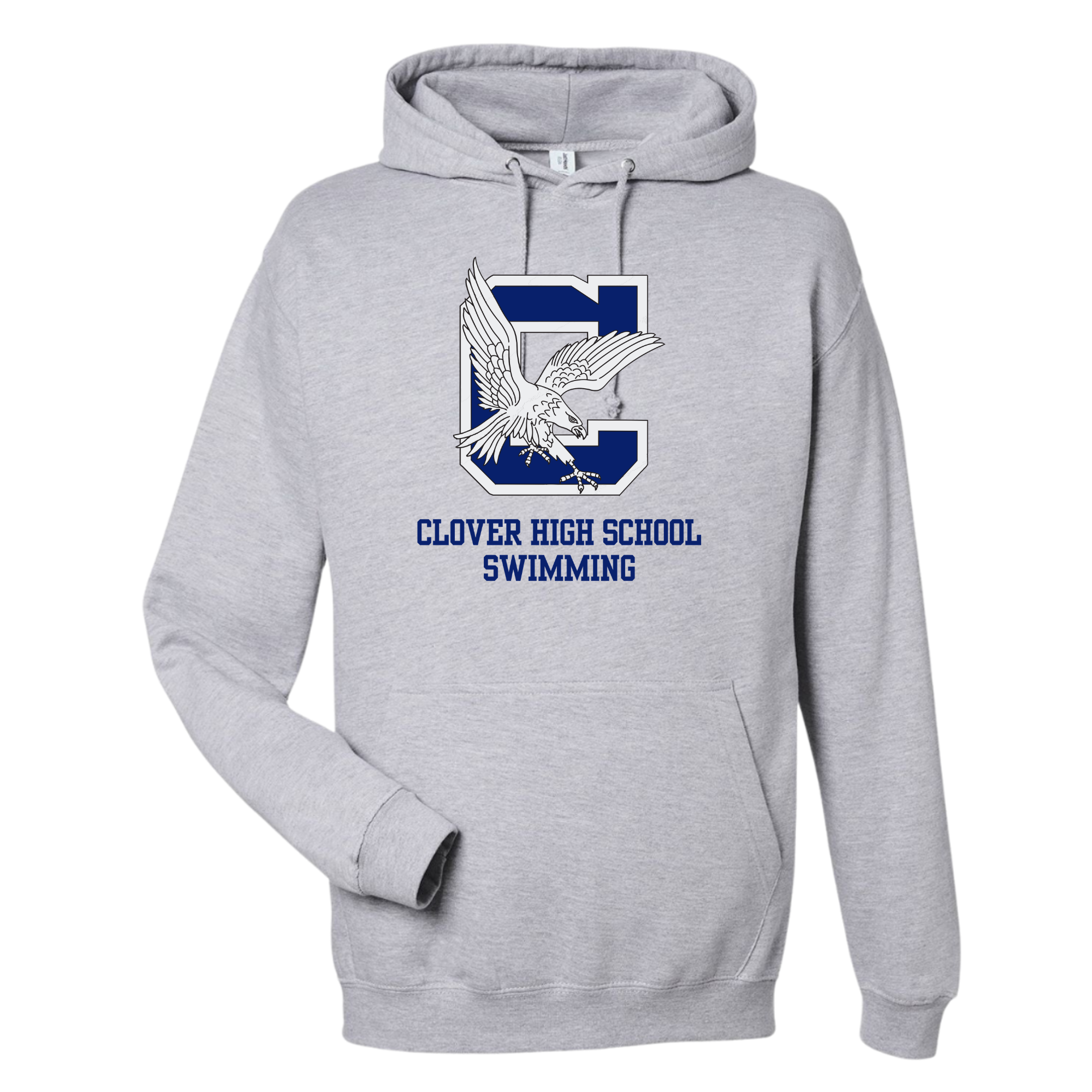 Medium Weight Unisex Hooded Sweatshirt (Customized) - Clover High School