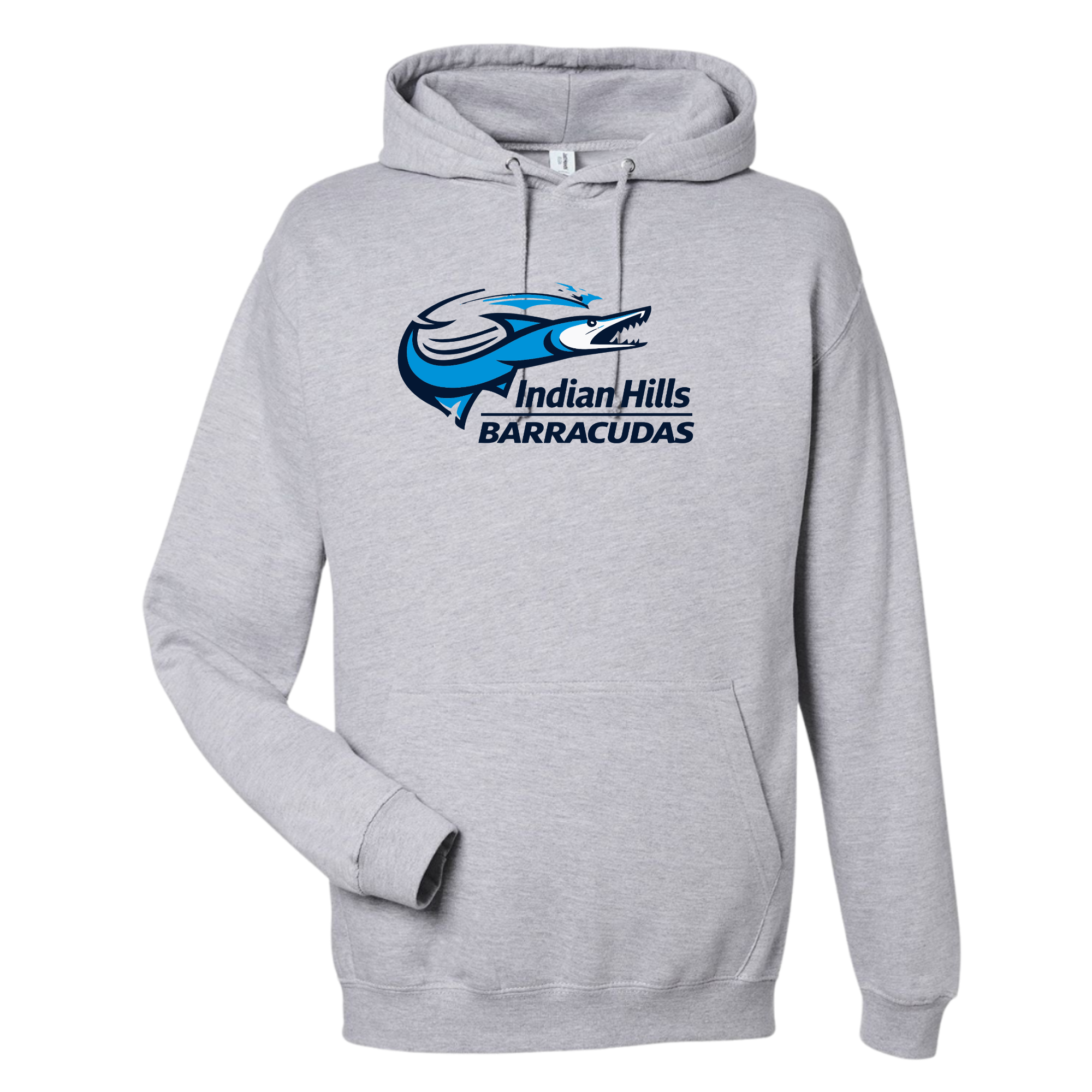 Medium Weight Unisex Hooded Sweatshirt (Customized) - Indian Hills Barracudas