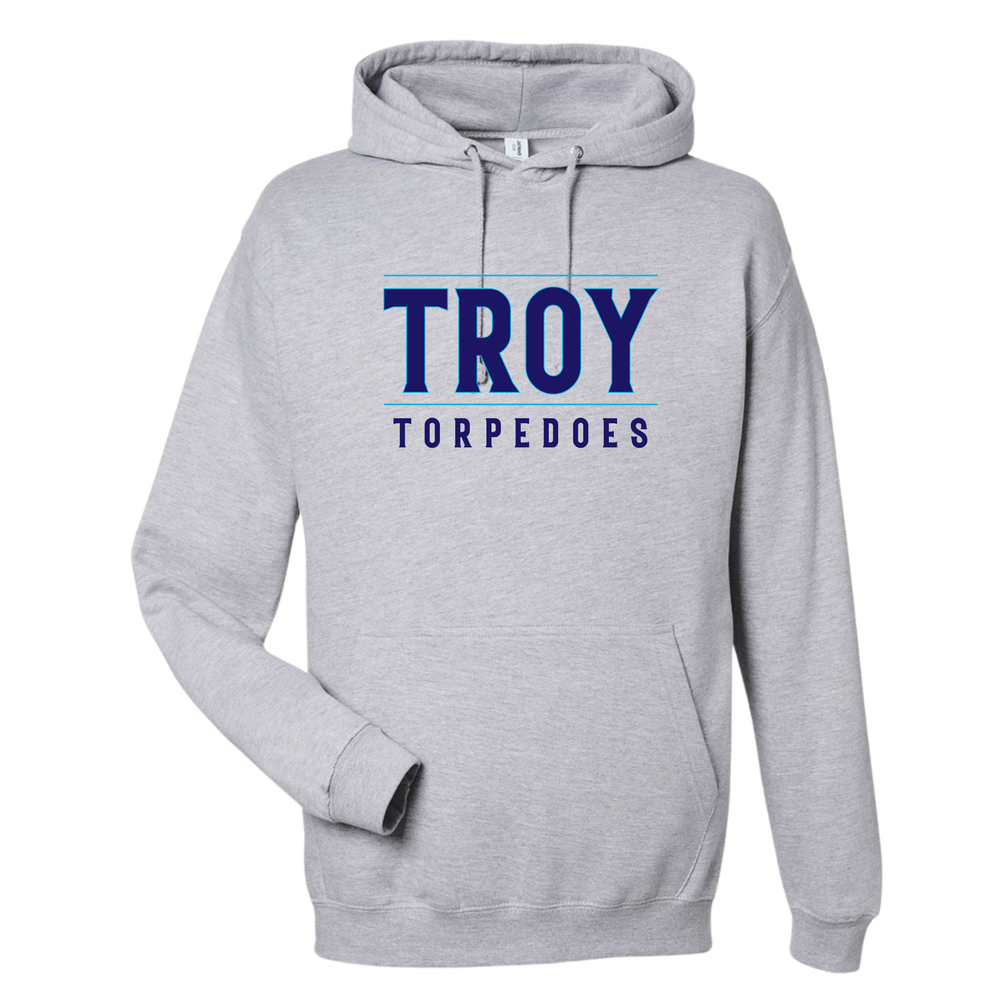 Medium Weight Unisex Hooded Sweatshirt #1 (Customized) - Troy Torpedoes