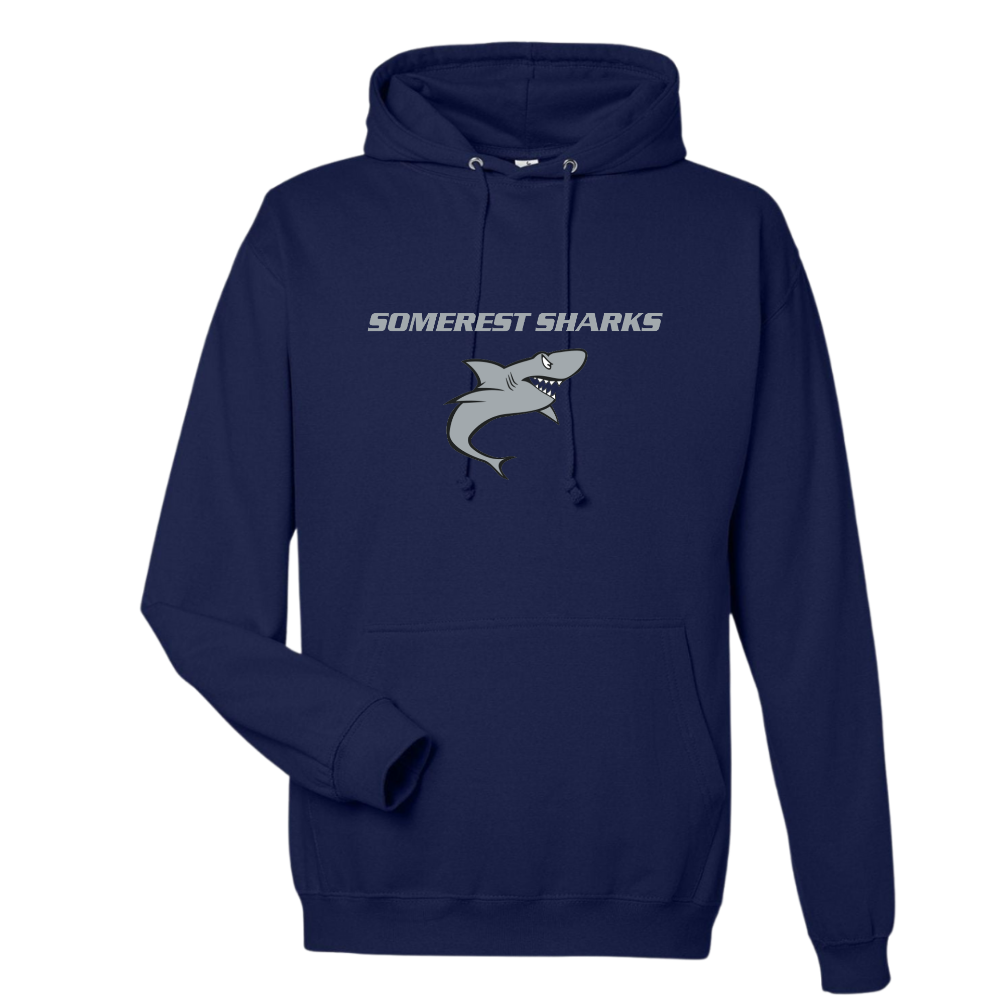 Medium Weight Unisex Hooded Sweatshirt (Customized) - Somerset Sharks