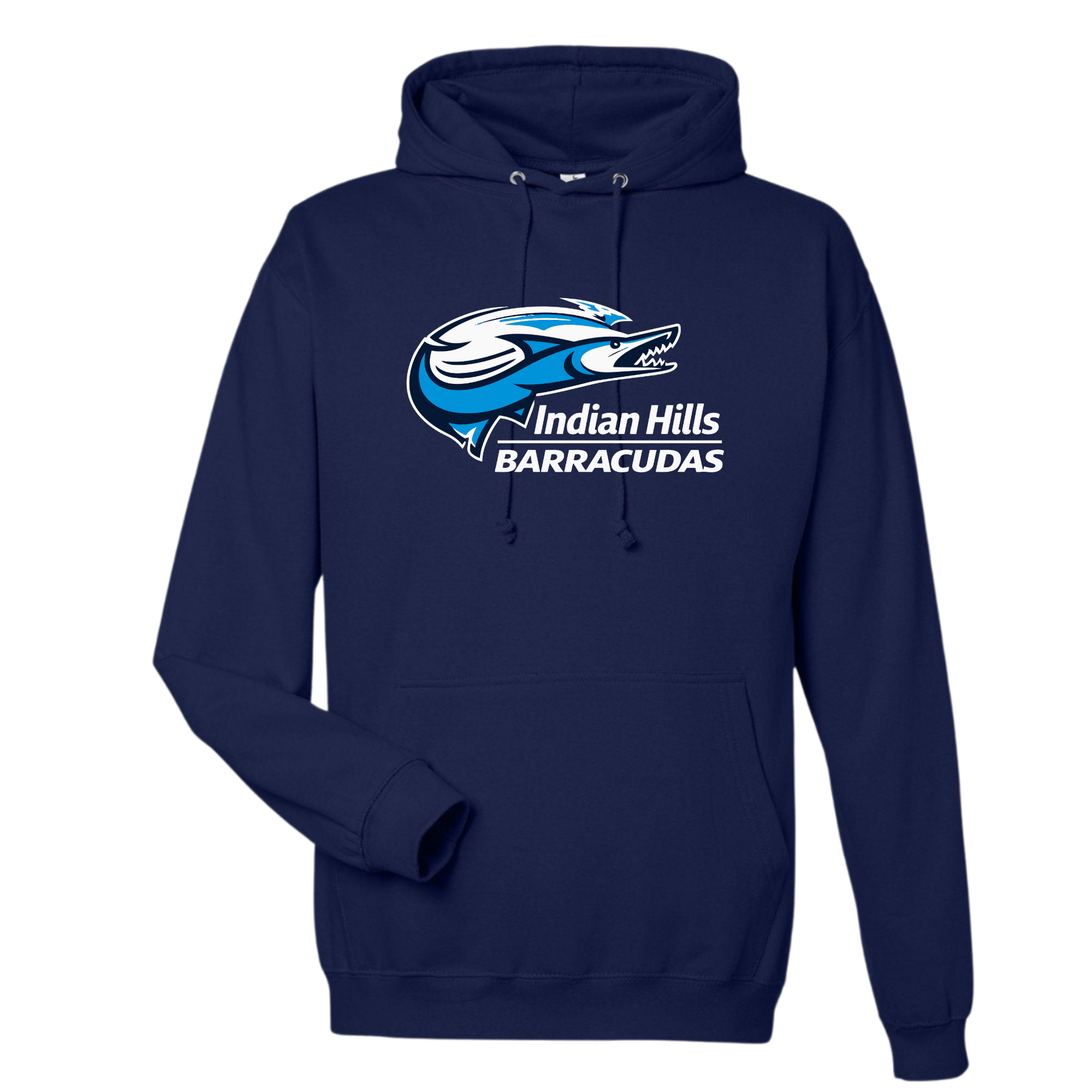 Medium Weight Unisex Hooded Sweatshirt (Customized) - Indian Hills Barracudas