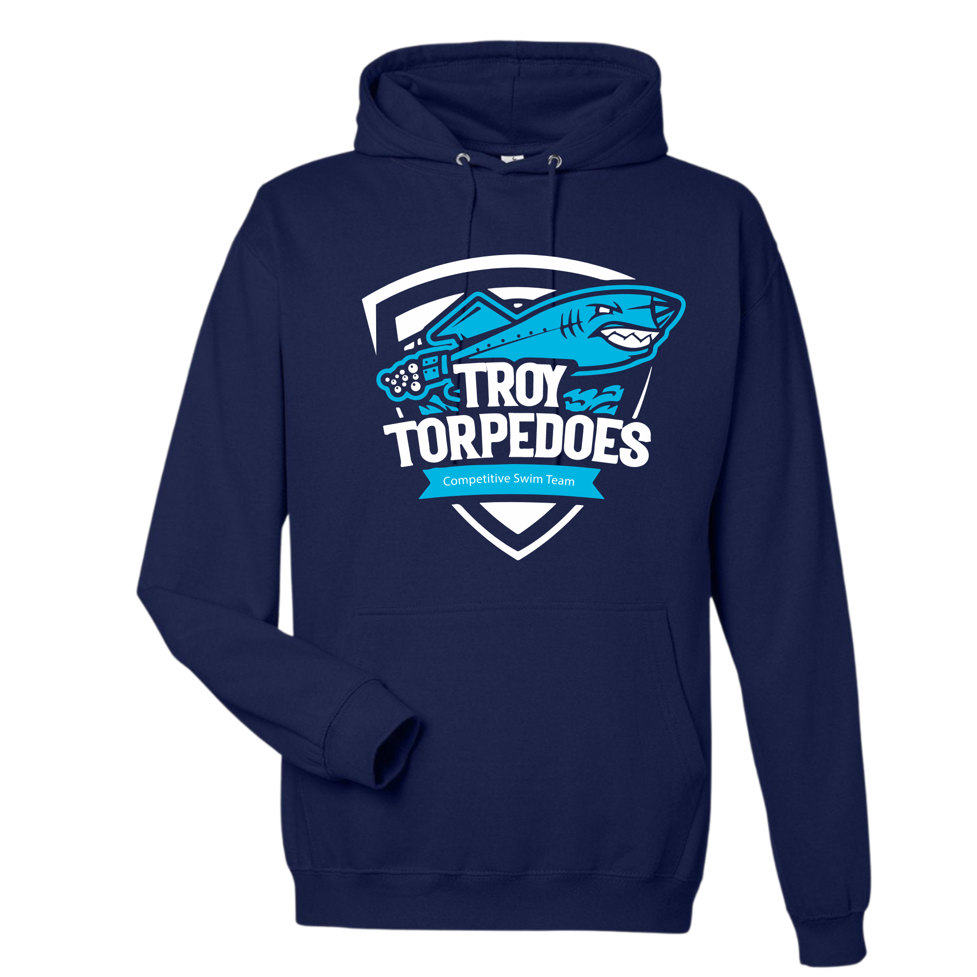 Medium Weight Unisex Hooded Sweatshirt #2 (Customized) - Troy Torpedoes