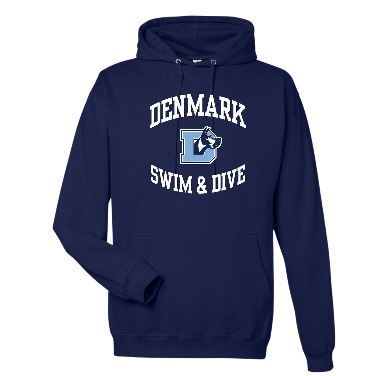 Medium Weight Unisex Hooded Sweatshirt (Heat Pressed) - Denmark