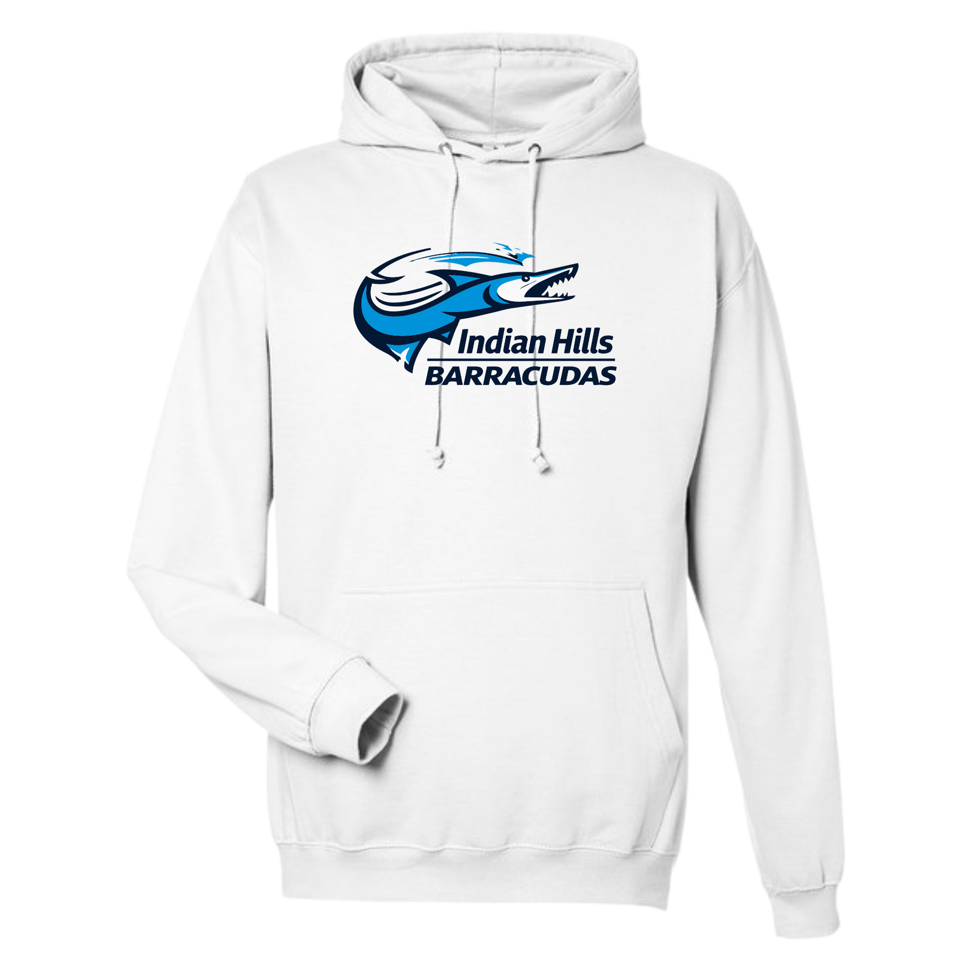 Medium Weight Unisex Hooded Sweatshirt (Customized) - Indian Hills Barracudas