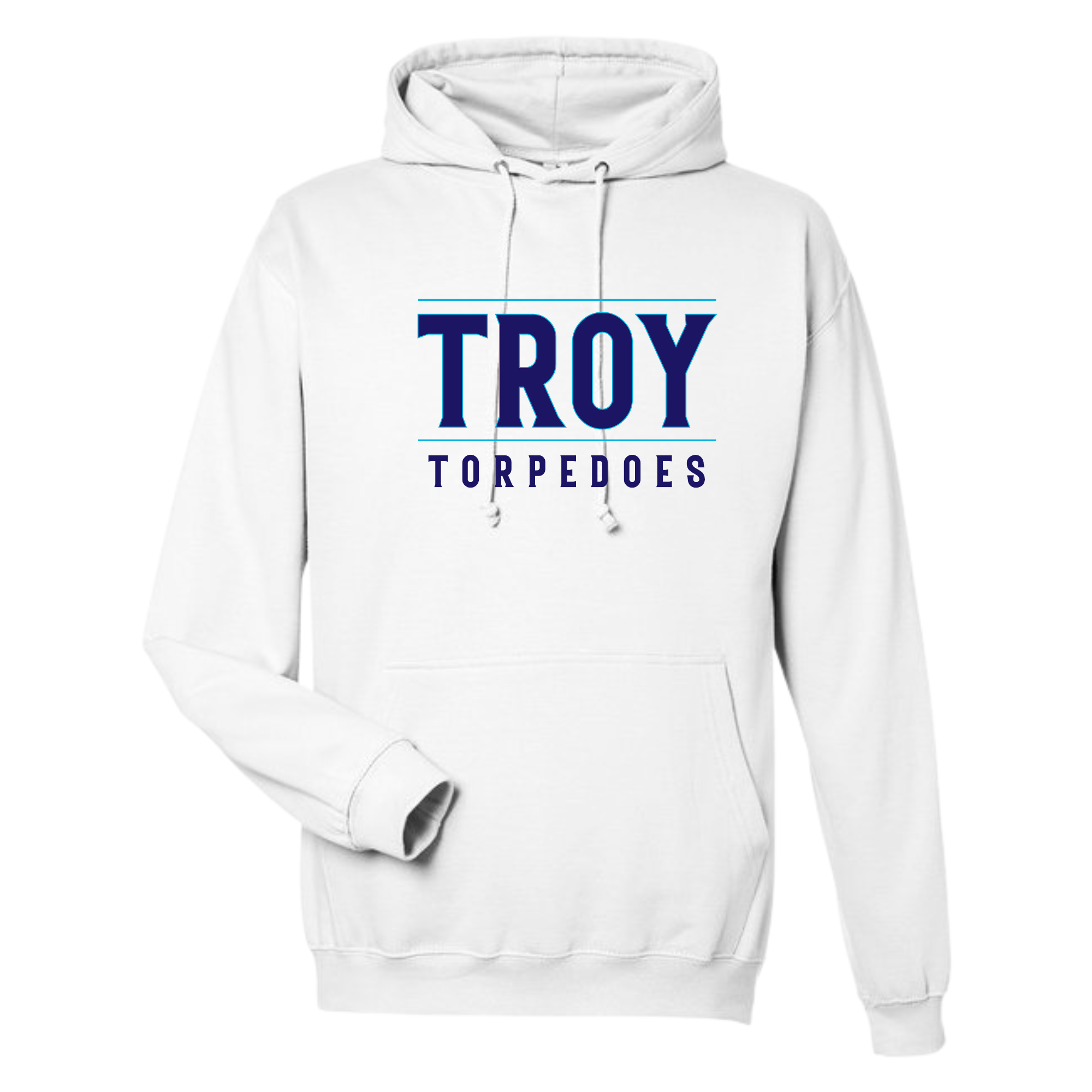 Medium Weight Unisex Hooded Sweatshirt #1 (Customized) - Troy Torpedoes