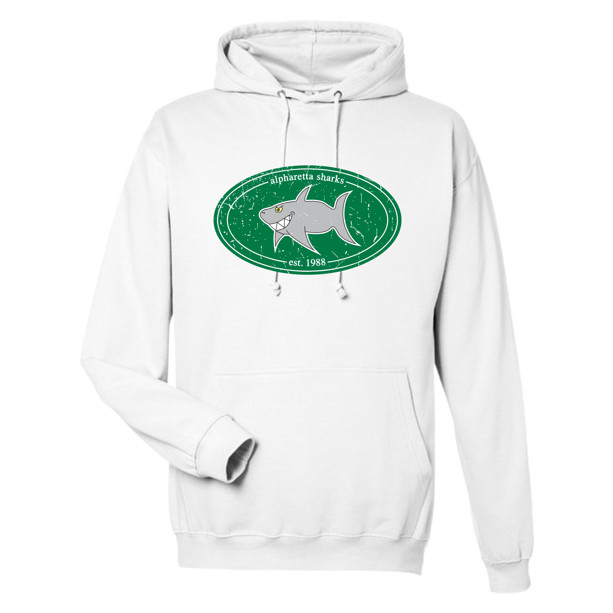 Medium Weight Unisex Hooded Sweatshirt (Customized) - Alpharetta Sharks