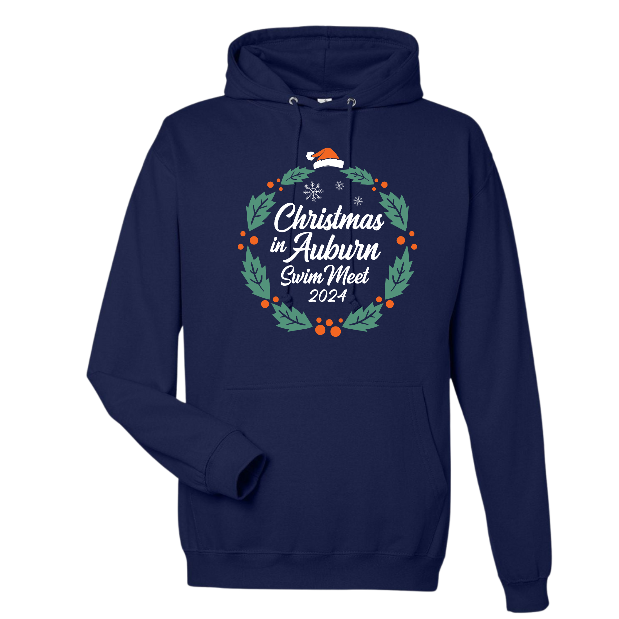 Medium Weight Unisex Hooded Sweatshirt (Customized) - Christmas in Auburn