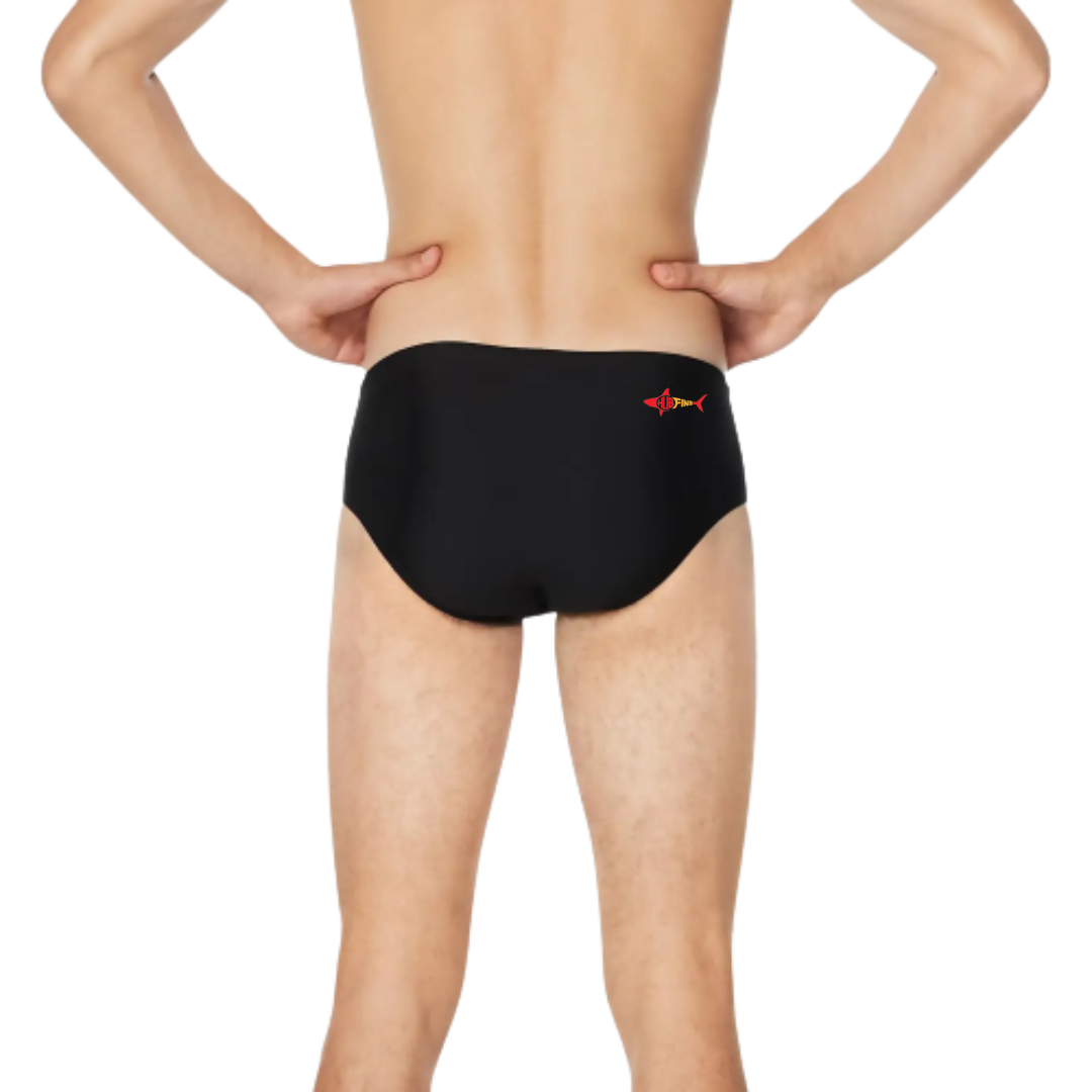 Speedo Endurance+ Brief Red/Orange Logo (Customized) - Hub Fins