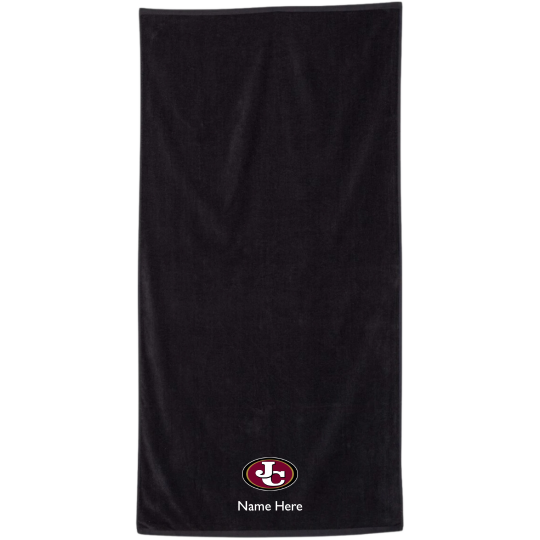 34" x 70" Velour Towel (Customized) - John's Creek High School
