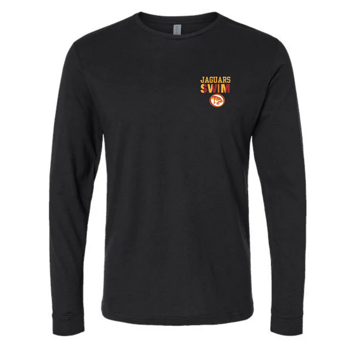 'Swimming' Long Sleeve Tee Shirt (Heat Pressed) - King Middle School