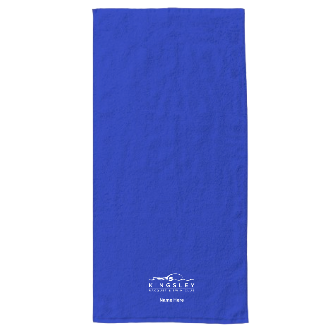 34" x 70" Velour Towel (Customized) - Kingsley