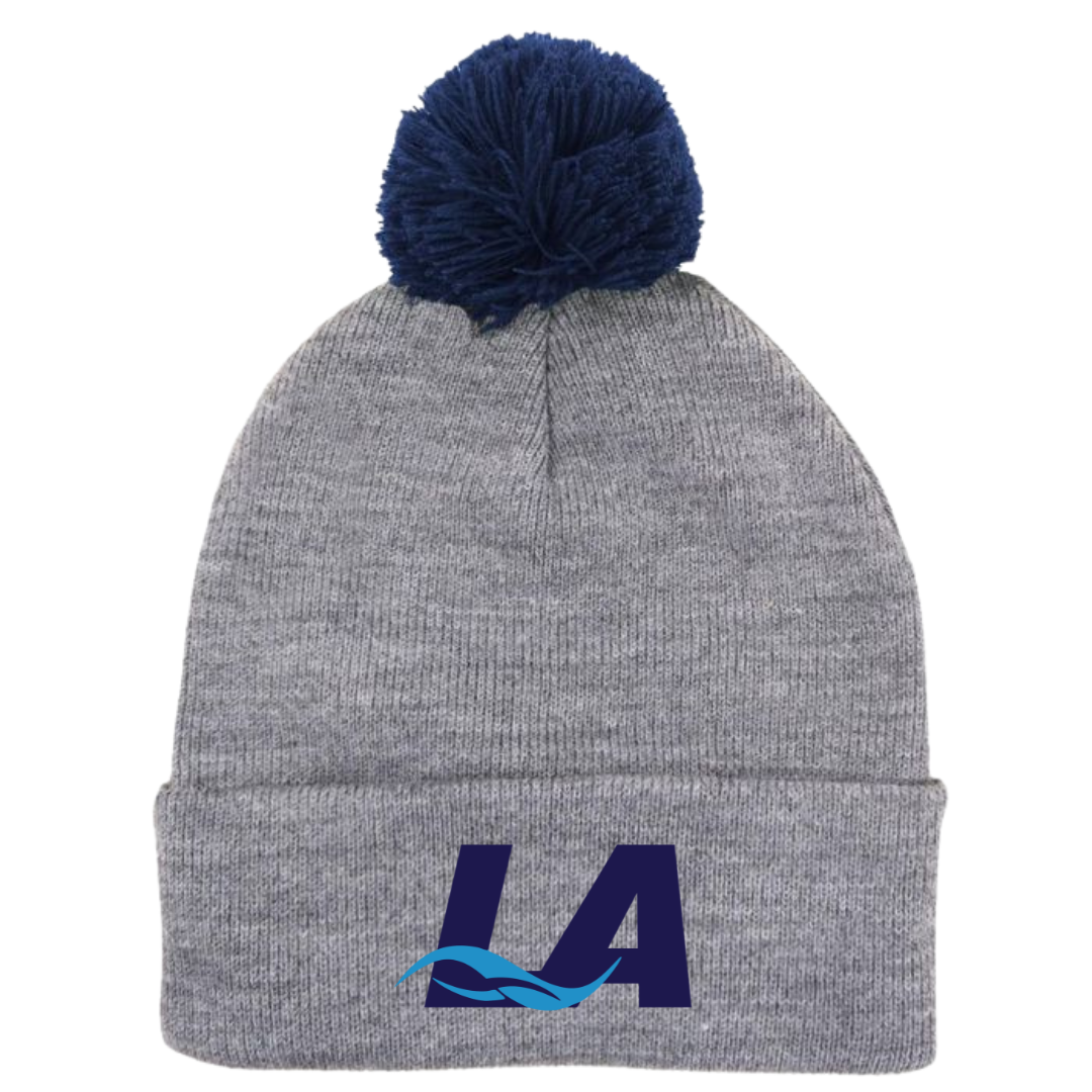 Puff Ball Beanie (Customized) - Lanier Aquatics
