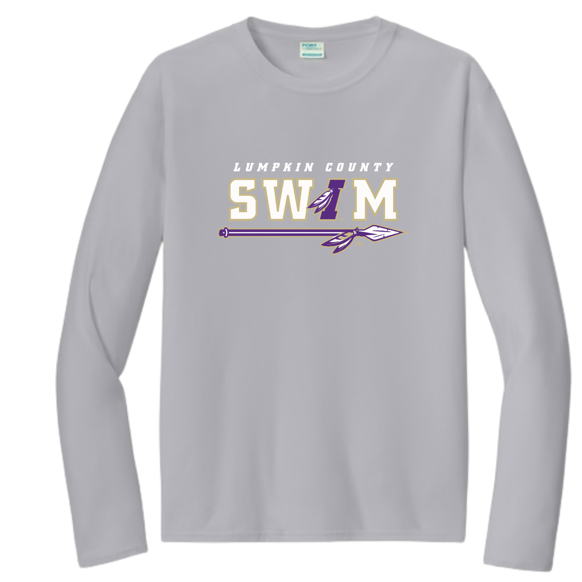 Performance Long-Sleeve Tee (Customized) - Lumpkin County Swim Team