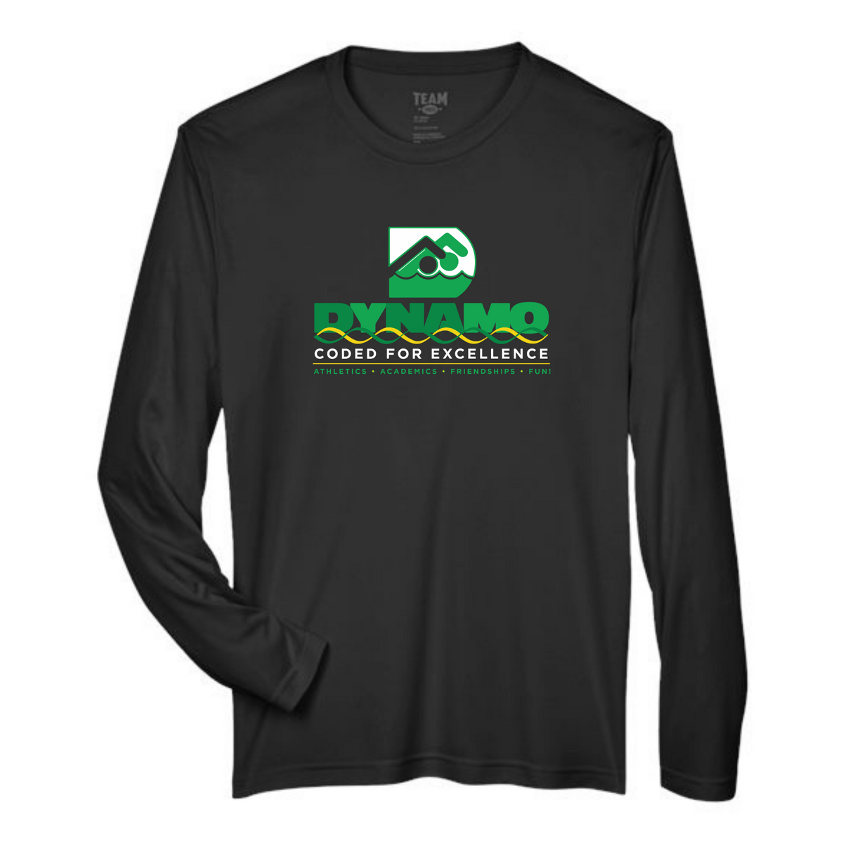 Performance Long-Sleeve Tee (Heat Pressed) - Dynamo Swim Club