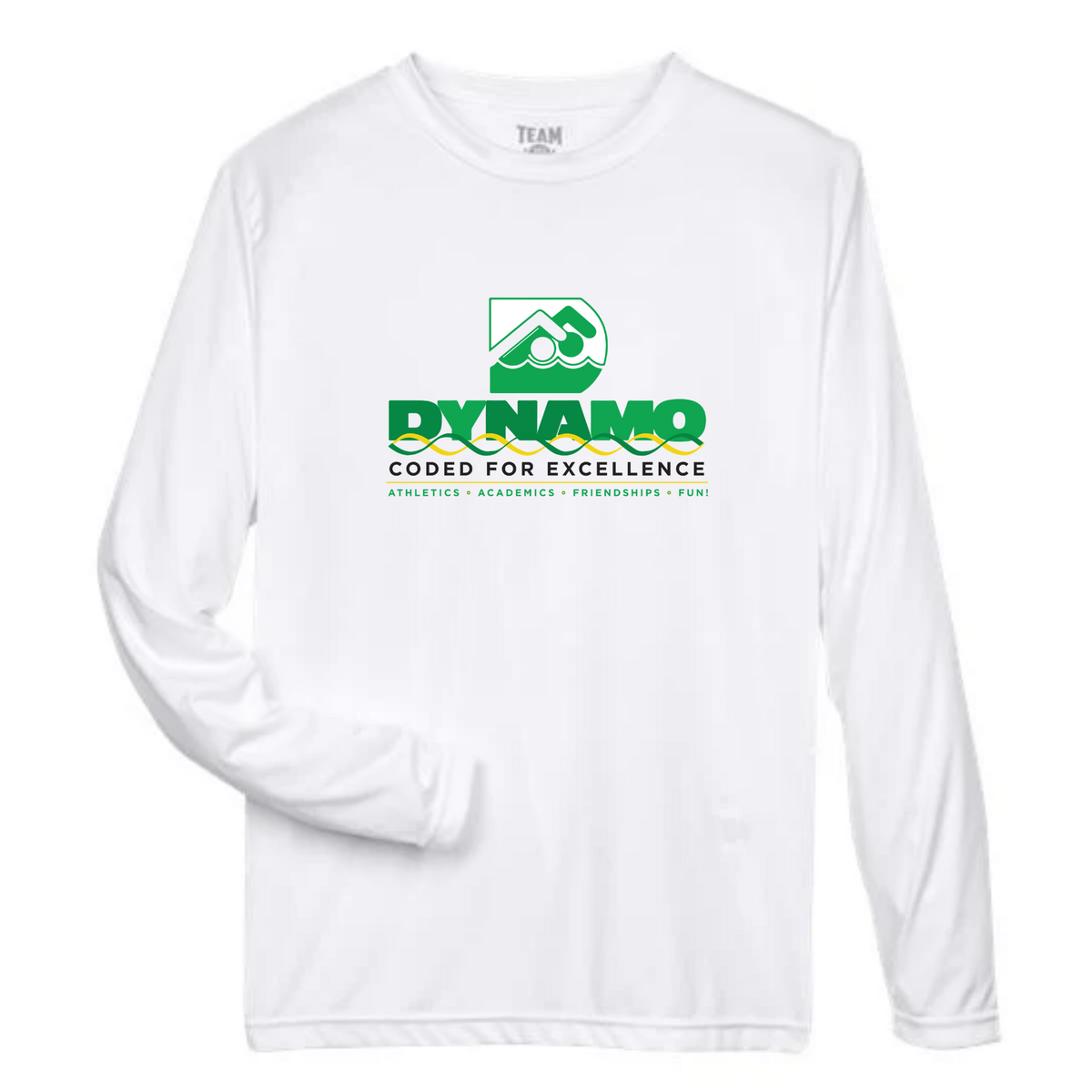 Performance Long-Sleeve Tee (Heat Pressed) - Dynamo Swim Club