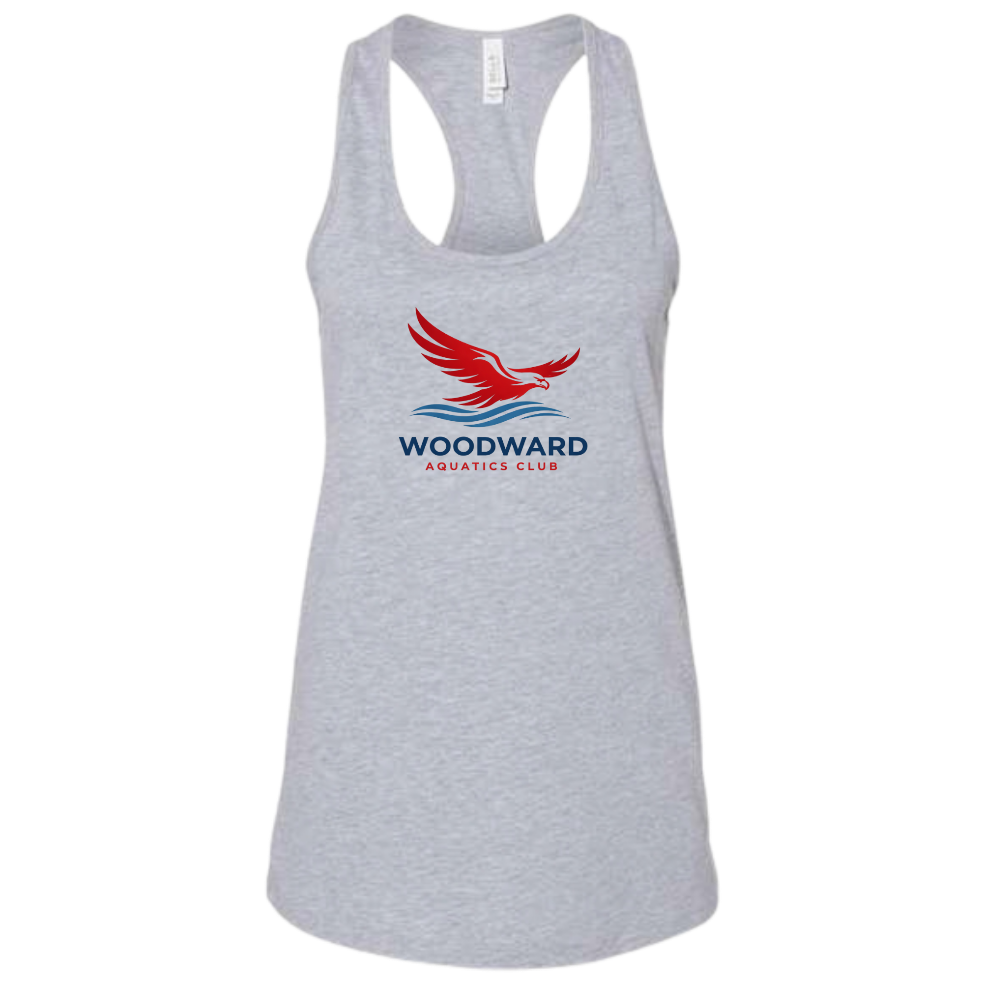 Ladies'  Racerback Tank (Customized) - Woodward Aquatics Club