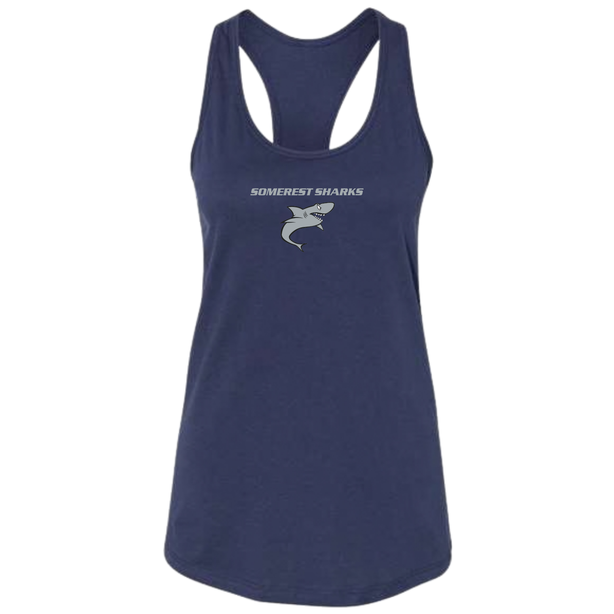 Ladies'  Racerback Tank (Customized) - Somerset Sharks