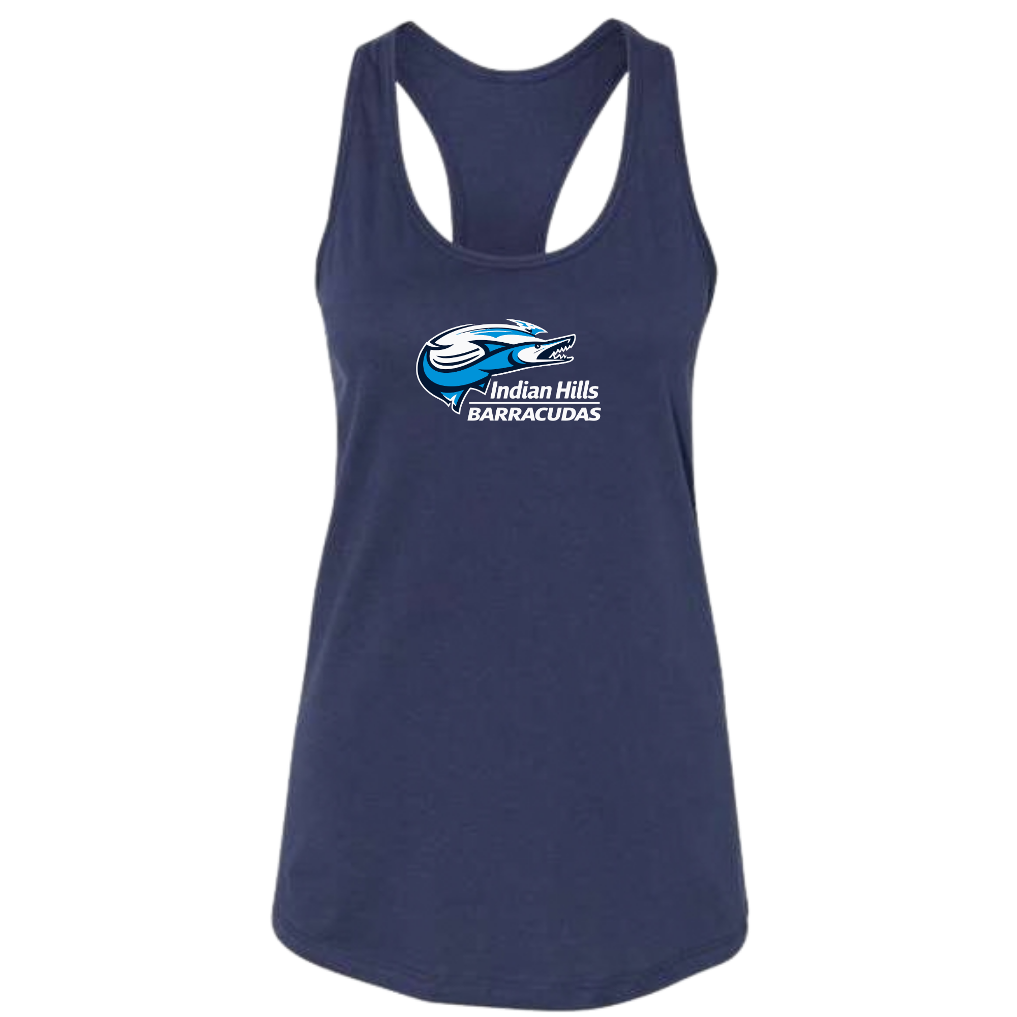 Ladies'  Racerback Tank (Customized) - Indian Hills Barracudas