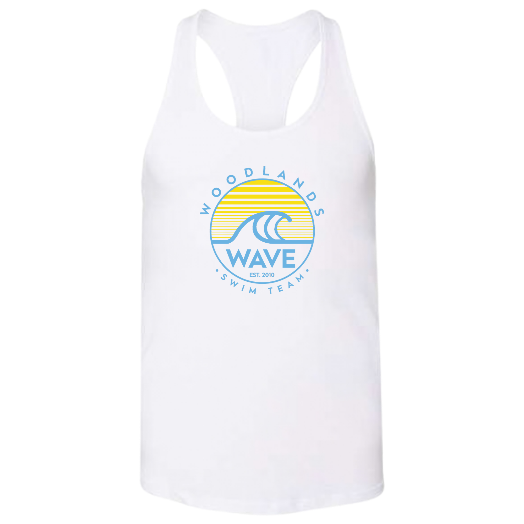 Ladies'  Racerback Tank (Customized) - Woodlands Wave
