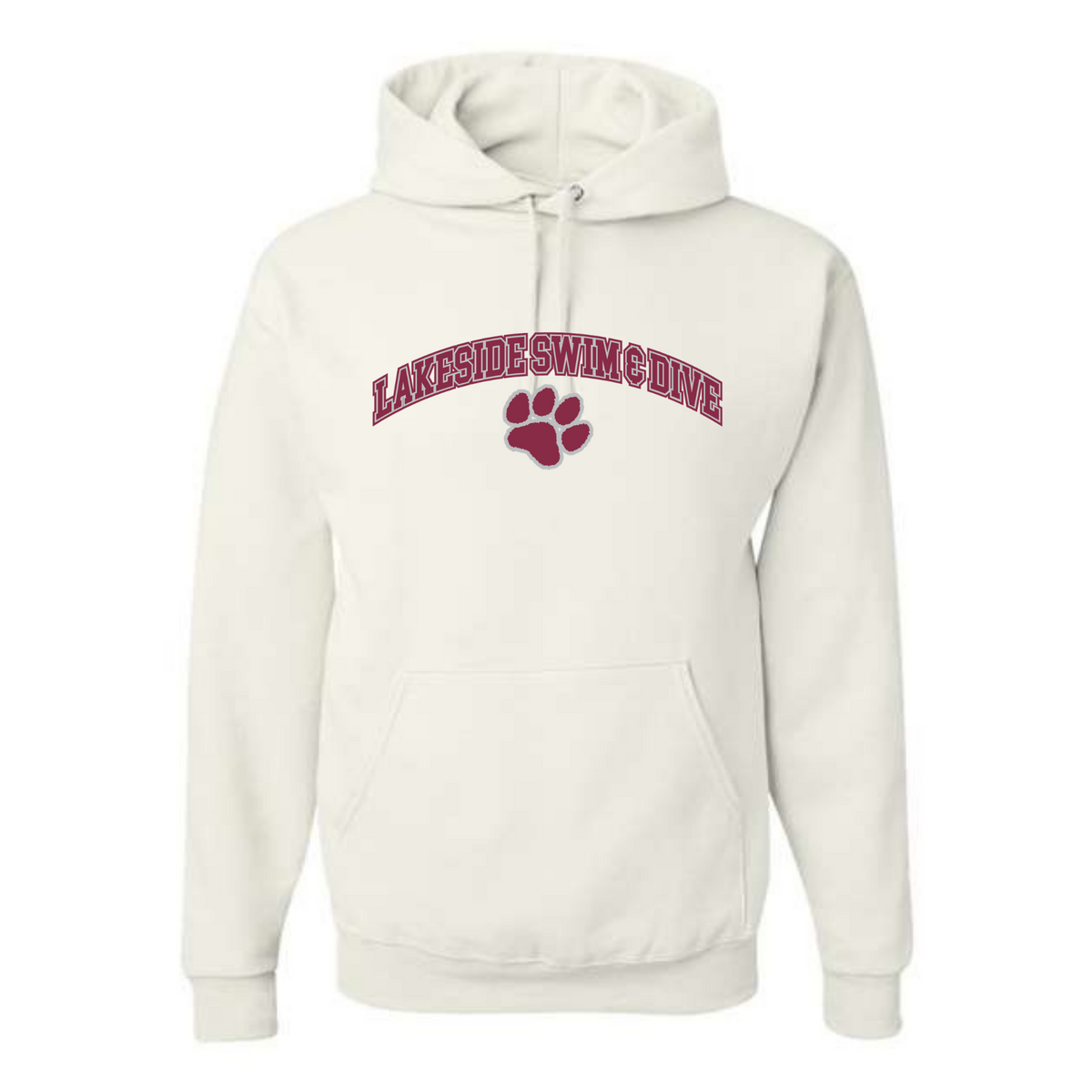 Medium Weight Unisex Hooded Sweatshirt (Heat Pressed) - Lakeside HS