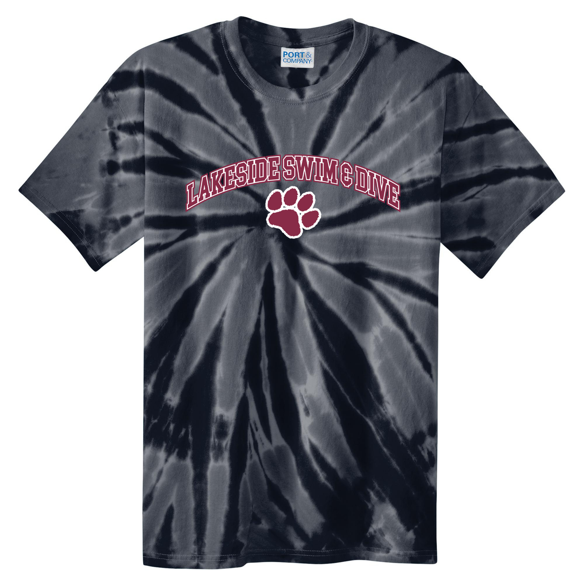 Tie Dye Short Sleeve T-Shirt (Heat Pressed) - Lakeside HS