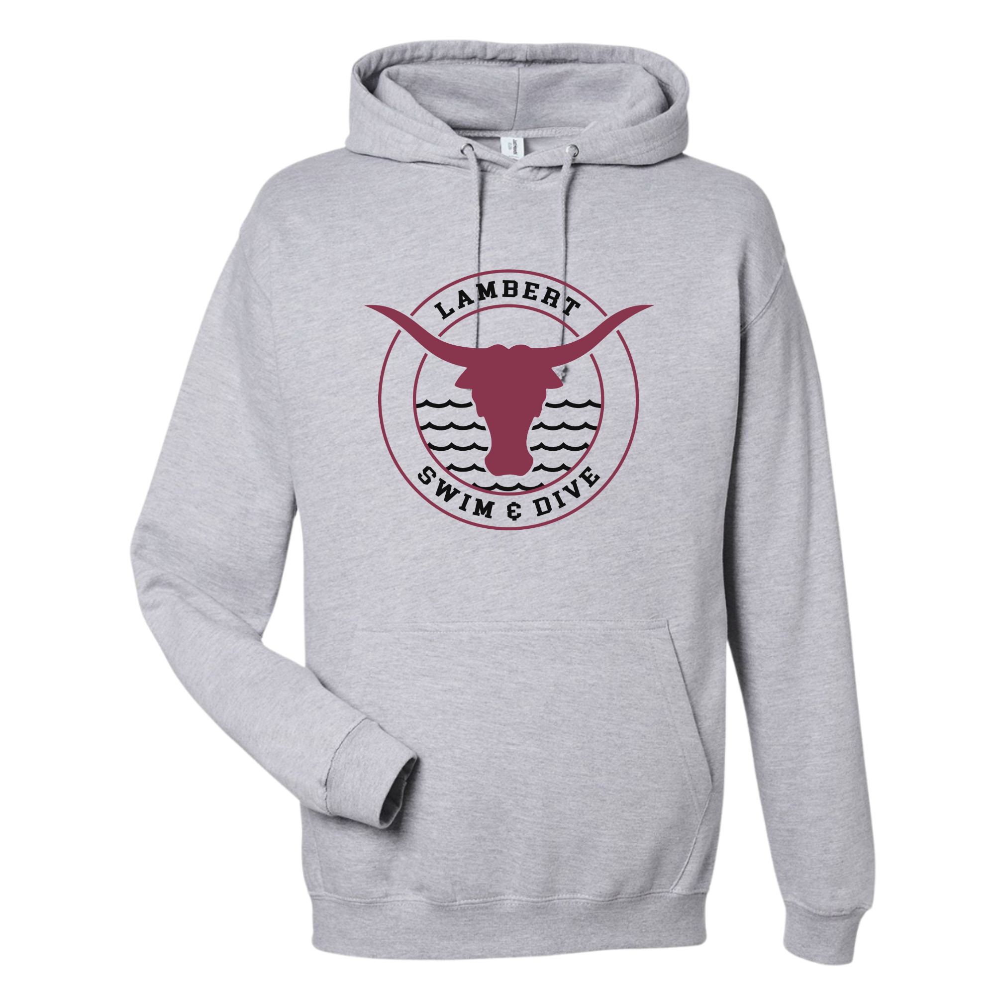 Medium Weight Unisex Hooded Sweatshirt Circle Logo (Customized) - Lambert