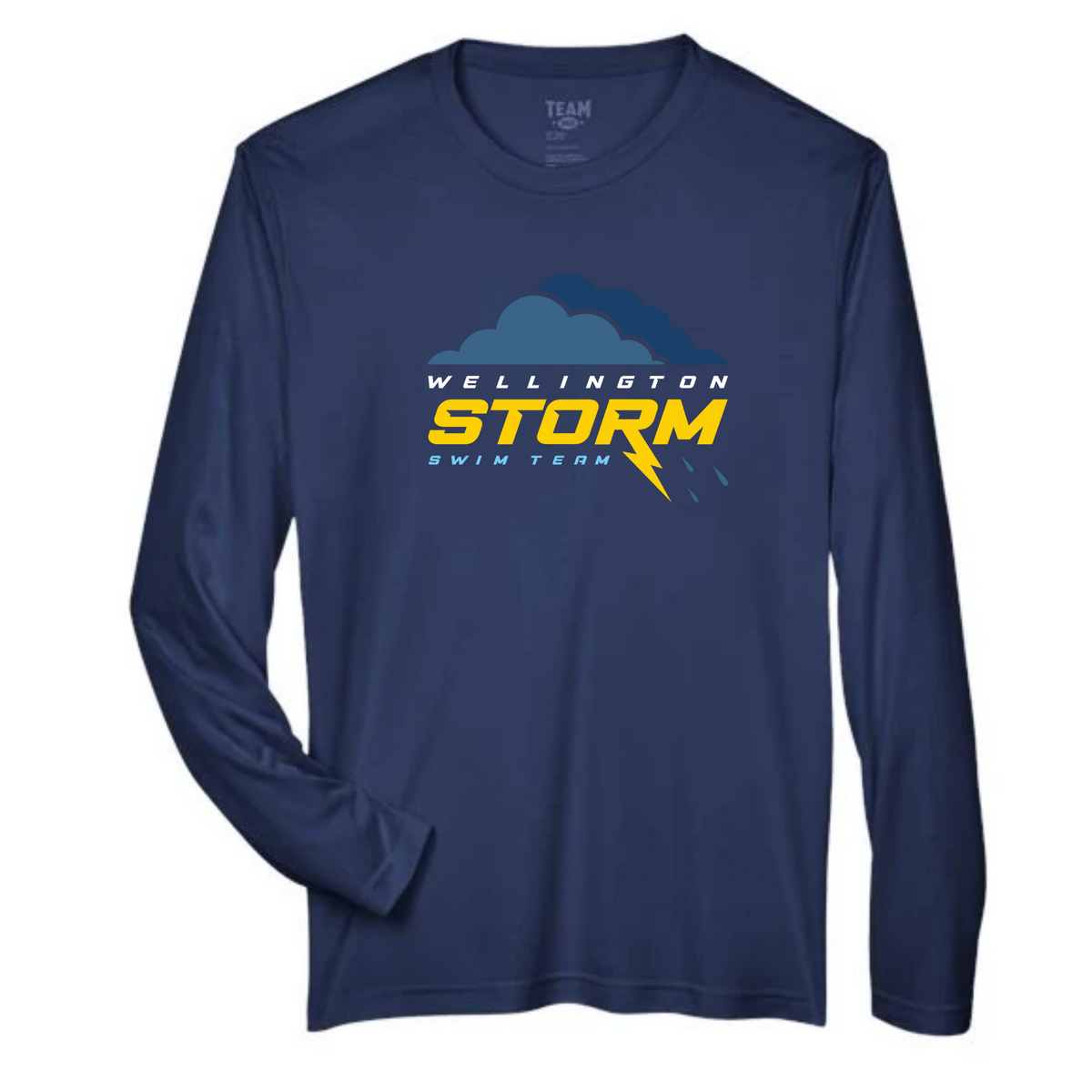 Performance Long-Sleeve Tee (Customized) Logo 2 - Wellington Storm