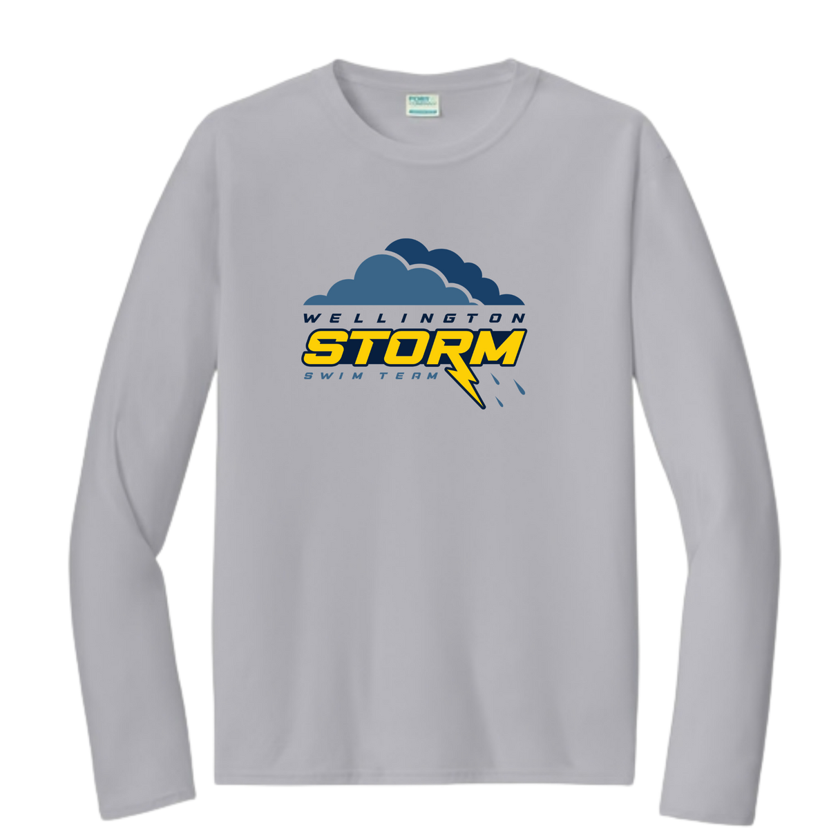 Performance Long-Sleeve Tee (Customized) Logo 2 - Wellington Storm
