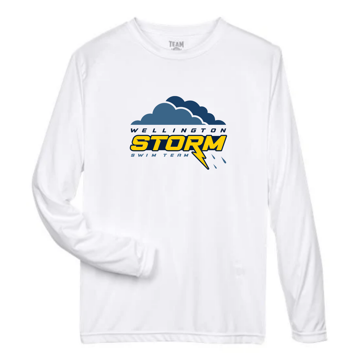 Performance Long-Sleeve Tee (Customized) Logo 2 - Wellington Storm