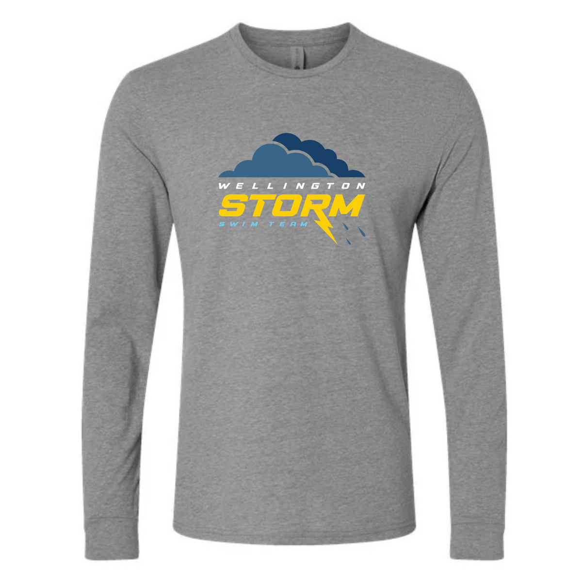 Long Sleeve Tee Shirt (Customized) Logo 2 - Wellington Storm