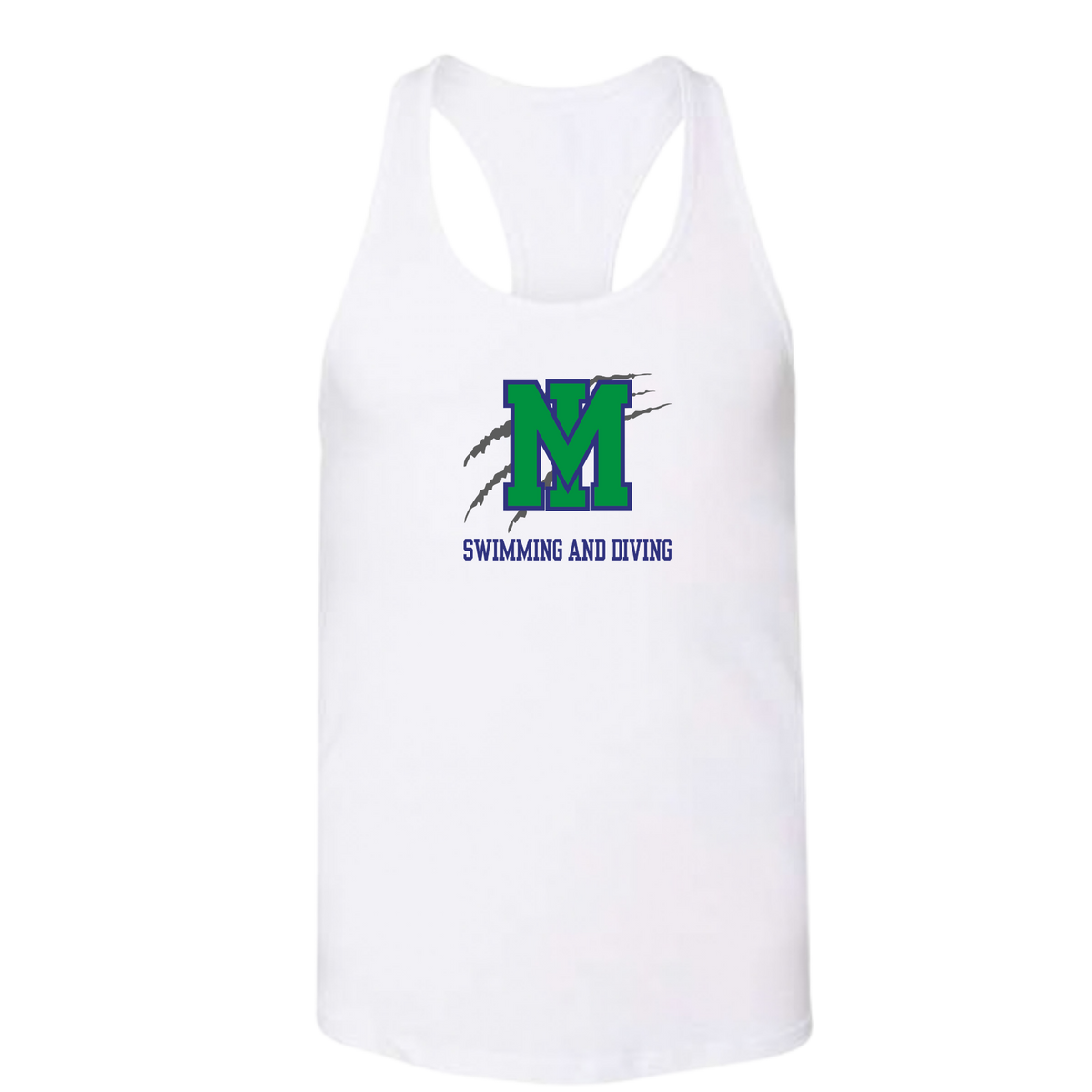 Ladies'  Racerback Tank (Customized) - Mountain Island Charter High School