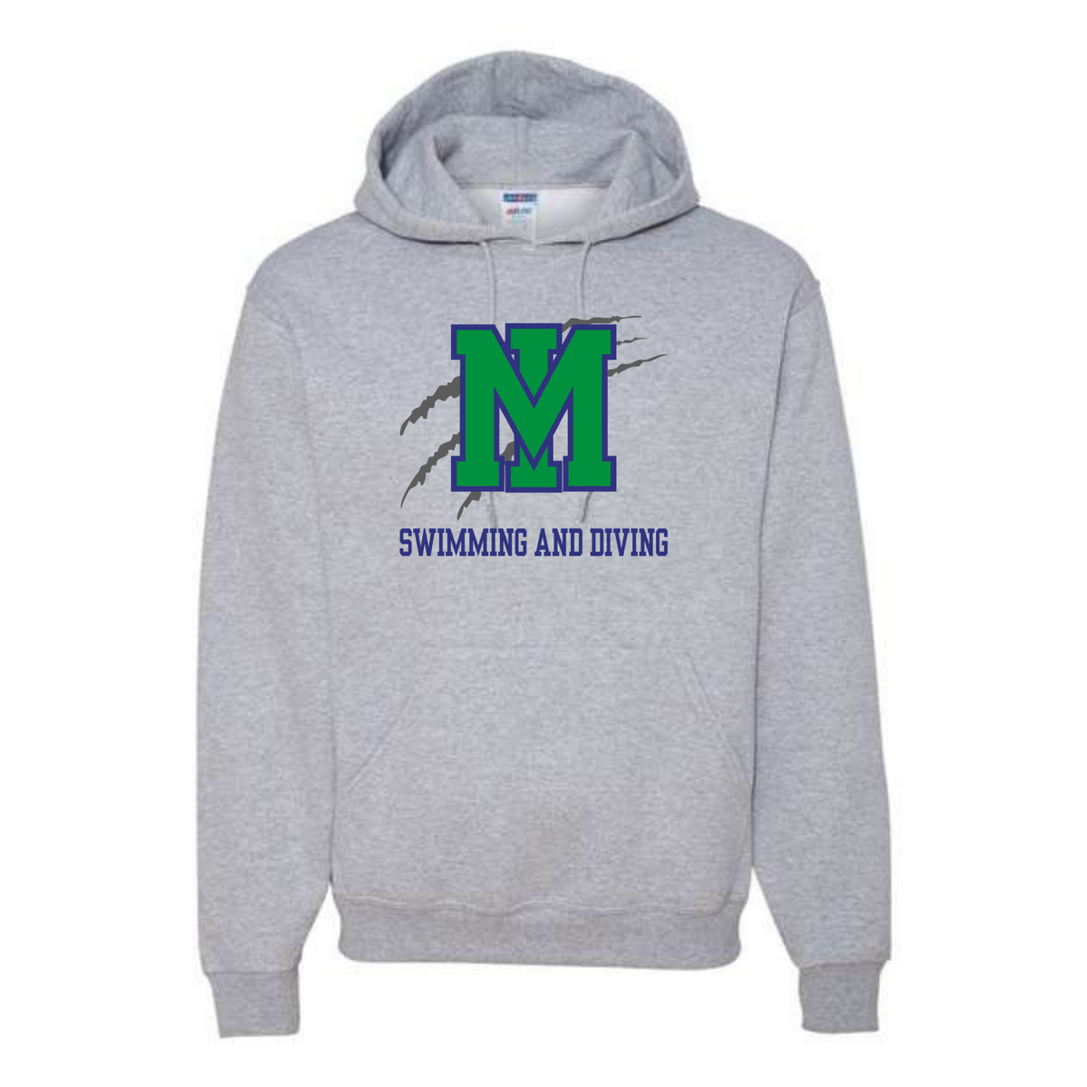 Medium Weight Unisex Hooded Sweatshirt (Customized) - Mountain Island Charter High School