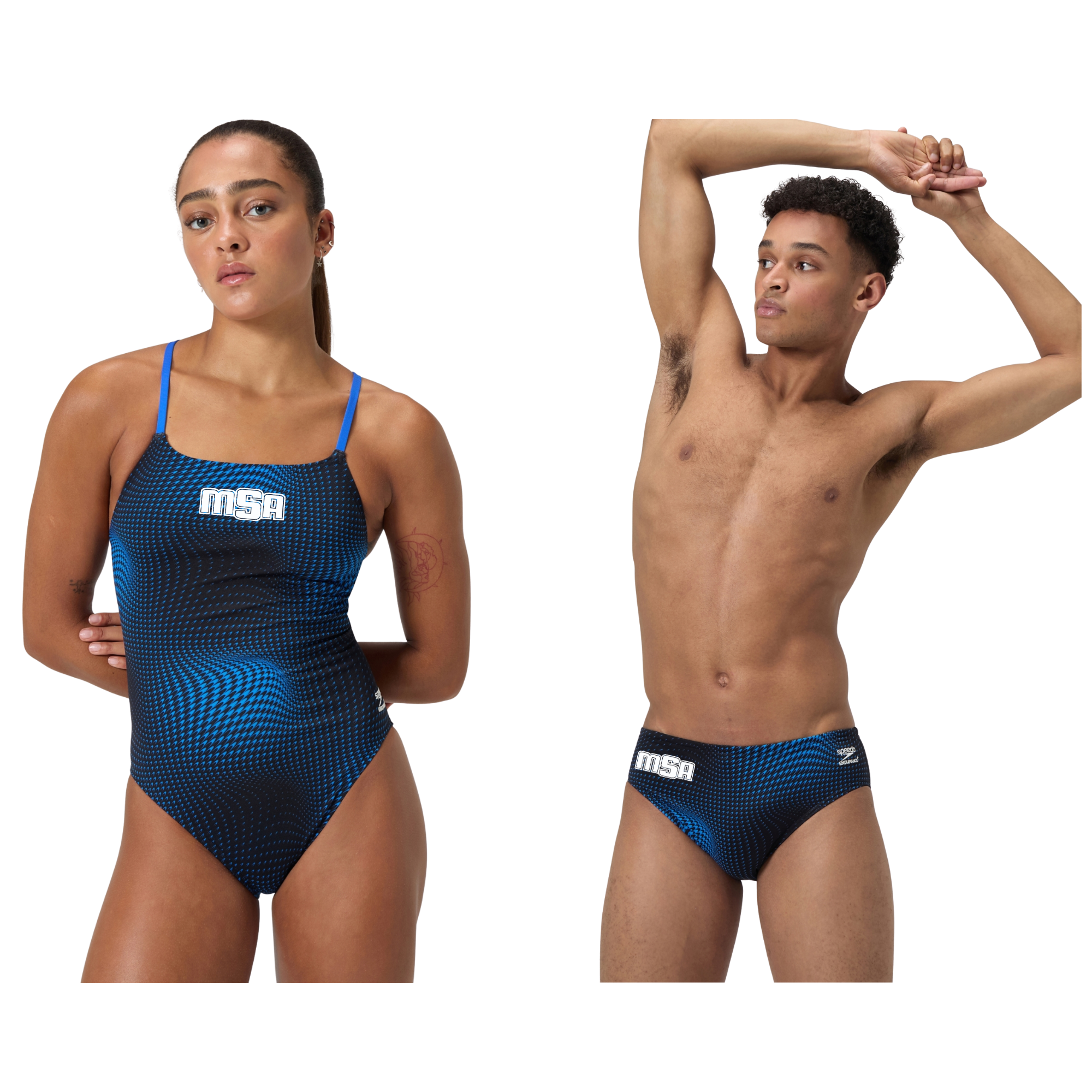 Speedo FLOW print suit (with logo) - MSA Jr Nationals
